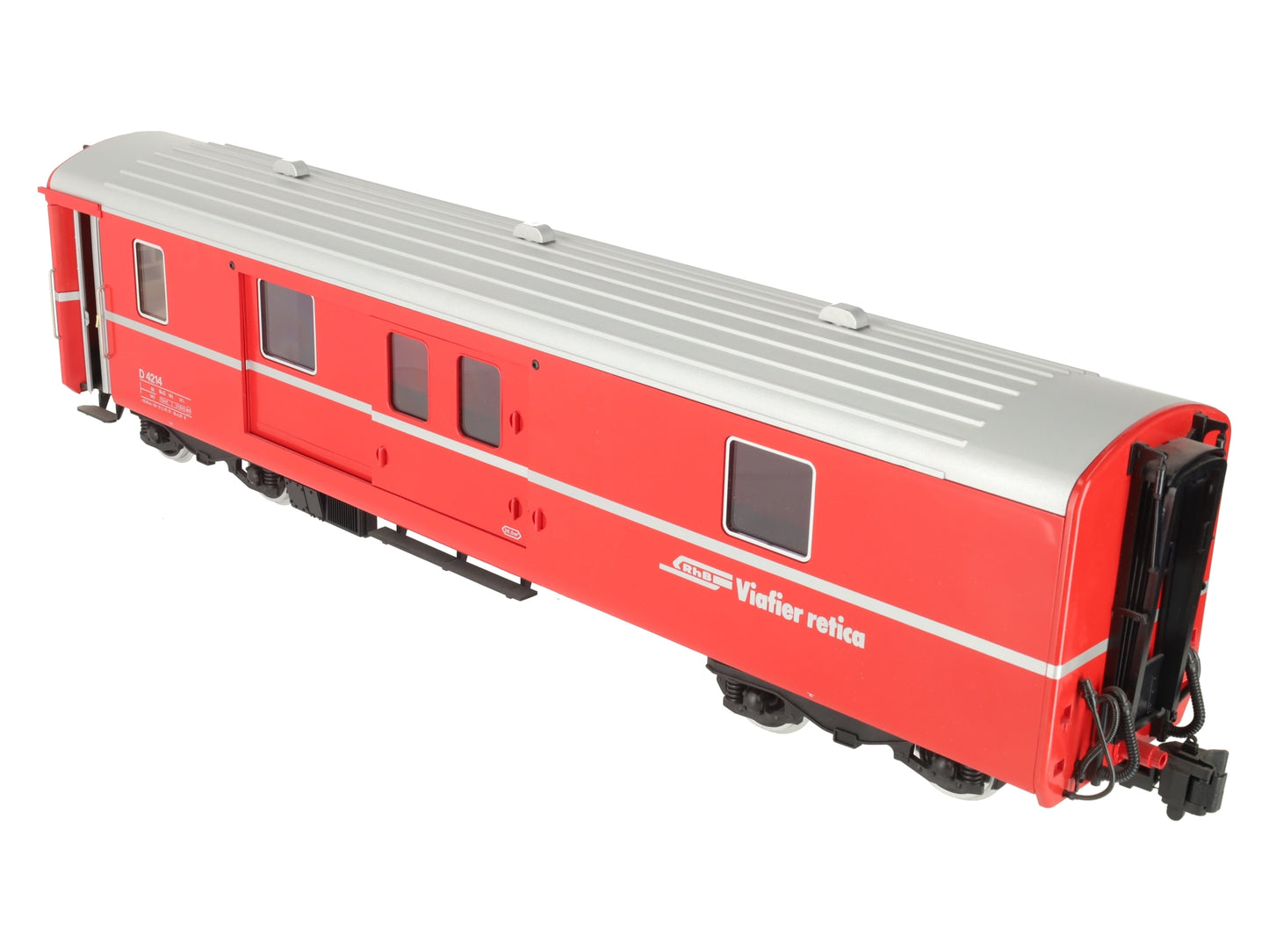 LGB 3069 G Scale RhB Red Baggage Car - Metal Wheels EX/Box