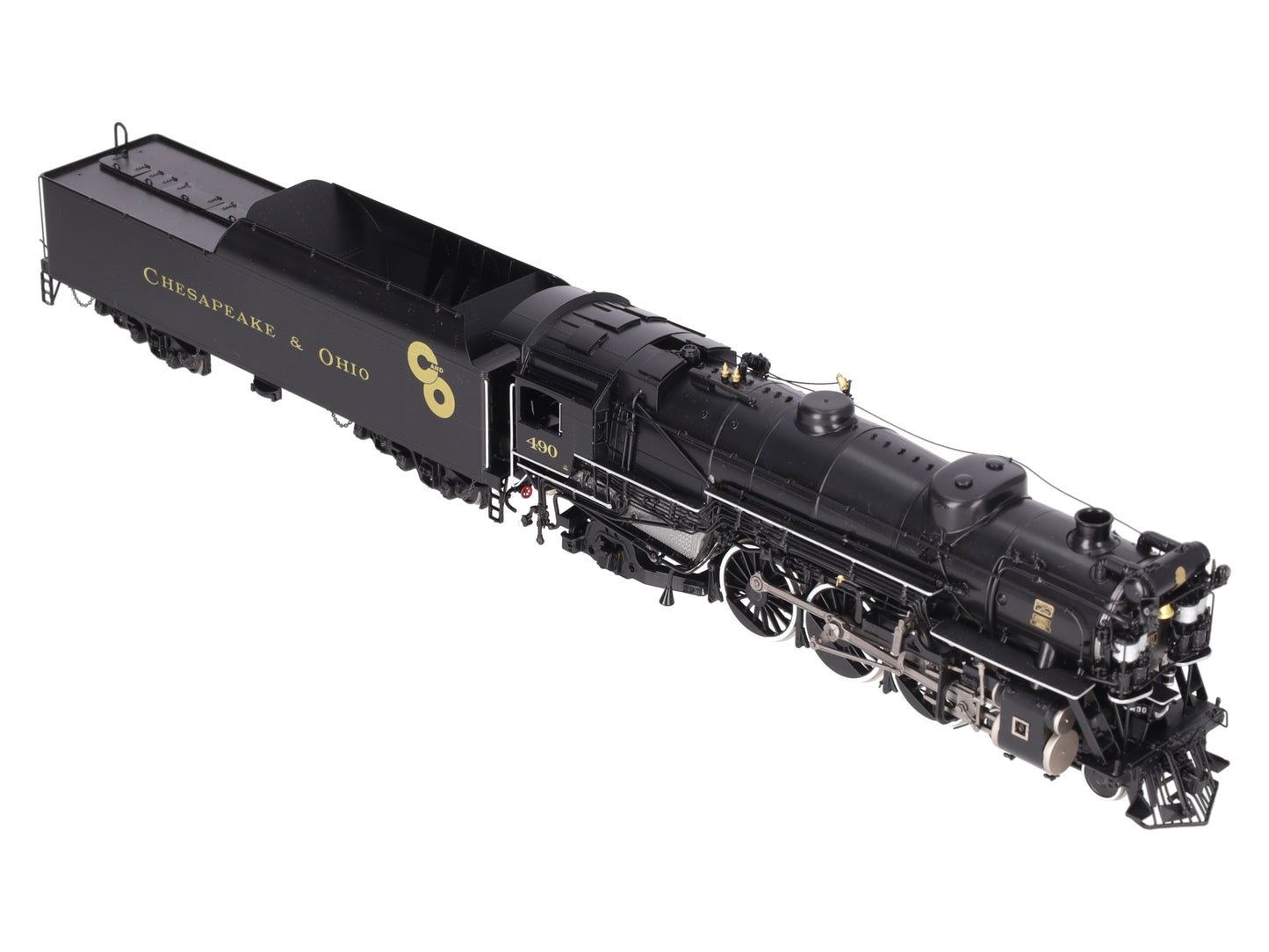 River Raisin Models #490 S Scale Brass Chesapeake & Ohio Loco & Tender -F/P EX/Box