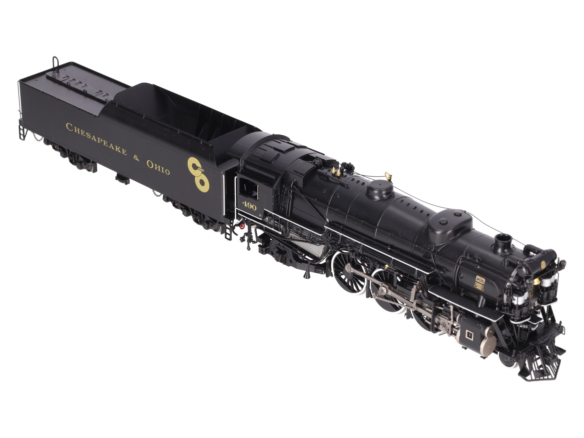 River Raisin Models #490 S Scale Brass Chesapeake & Ohio Loco & Tender -F/P EX/Box