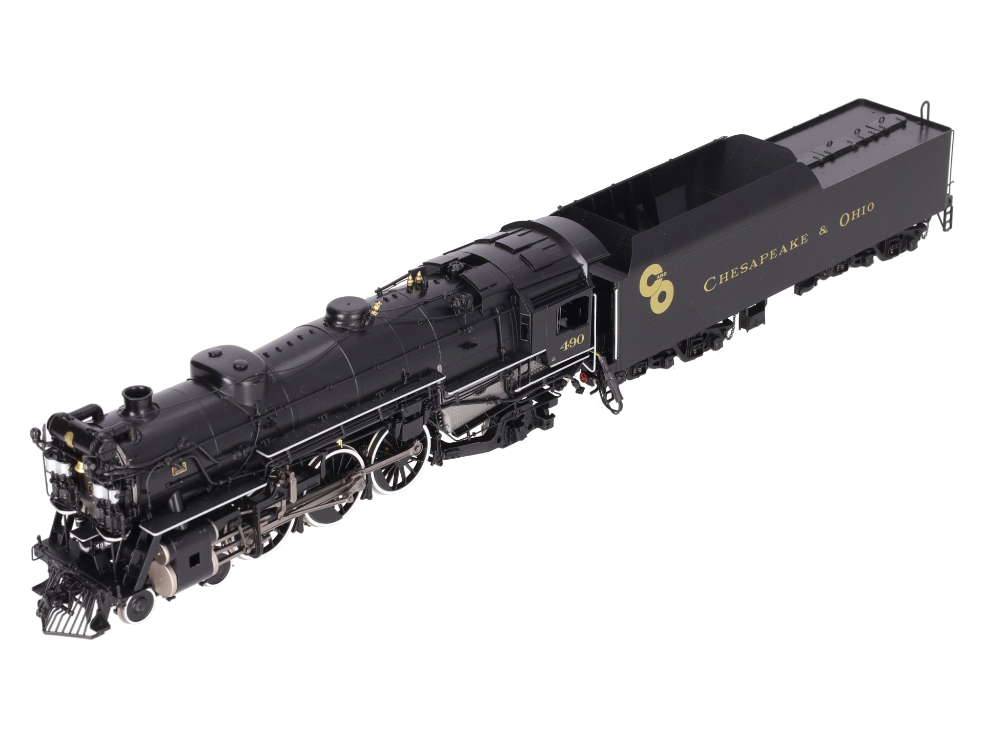 River Raisin Models #490 S Scale Brass Chesapeake & Ohio Loco & Tender -F/P EX/Box
