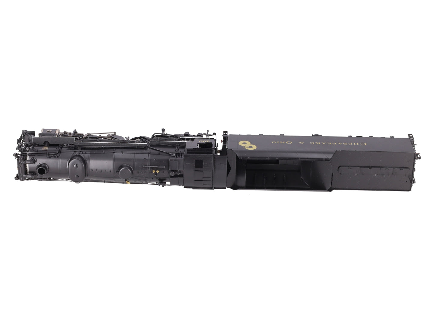 River Raisin Models #490 S Scale Brass Chesapeake & Ohio Loco & Tender -F/P EX/Box