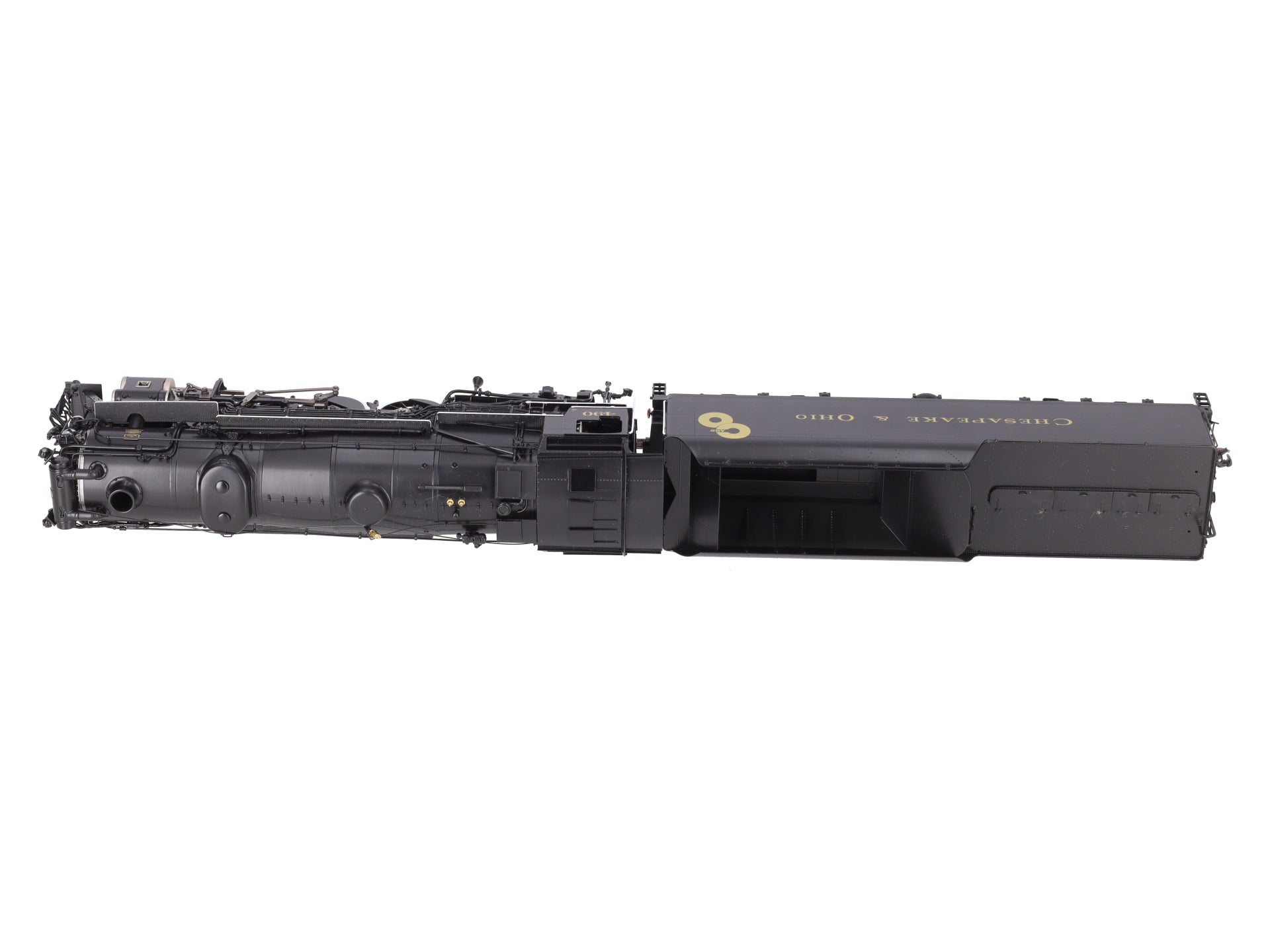 River Raisin Models #490 S Scale Brass Chesapeake & Ohio Loco & Tender -F/P EX/Box