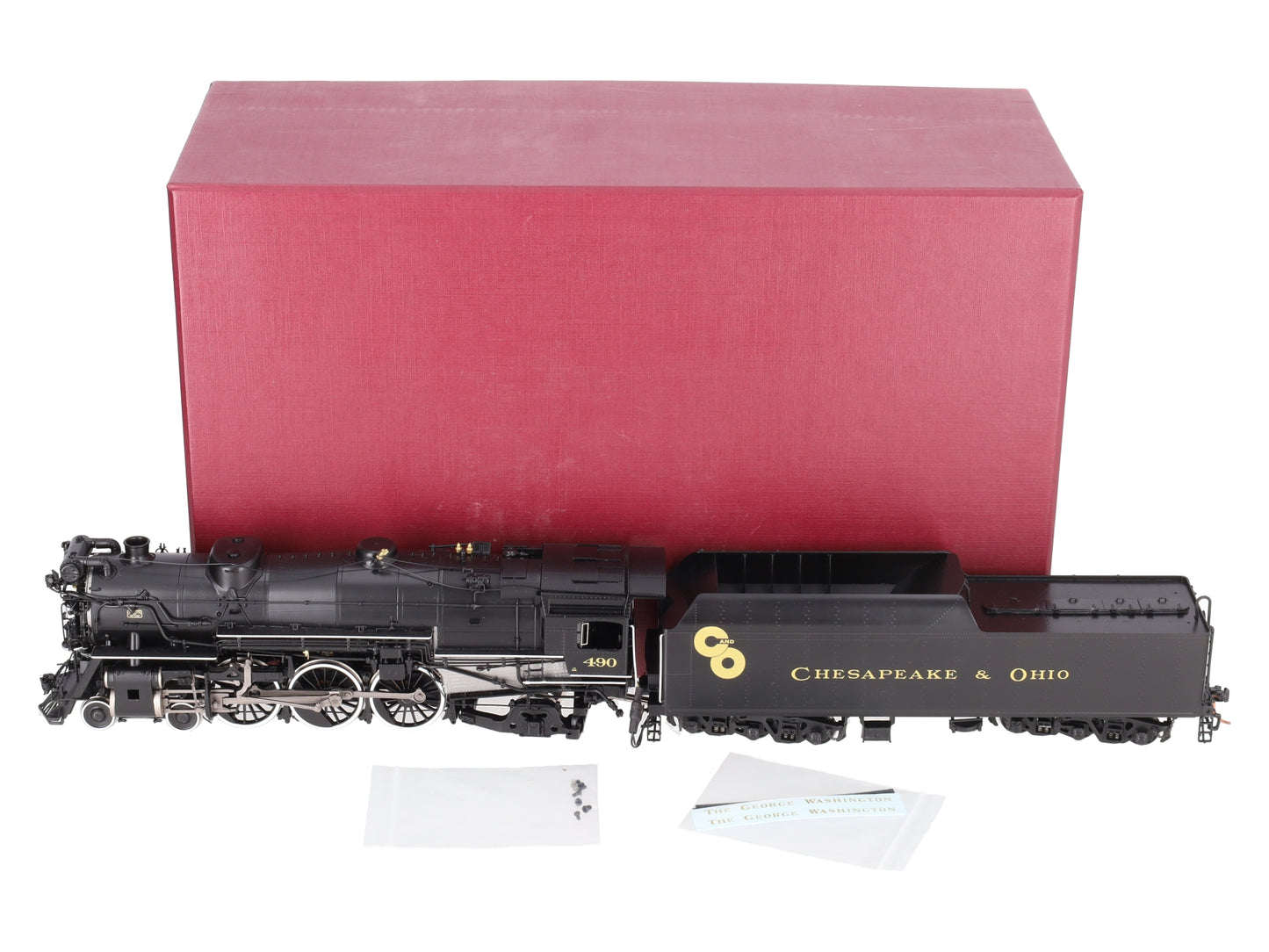 River Raisin Models #490 S Scale Brass Chesapeake & Ohio Loco & Tender -F/P EX/Box