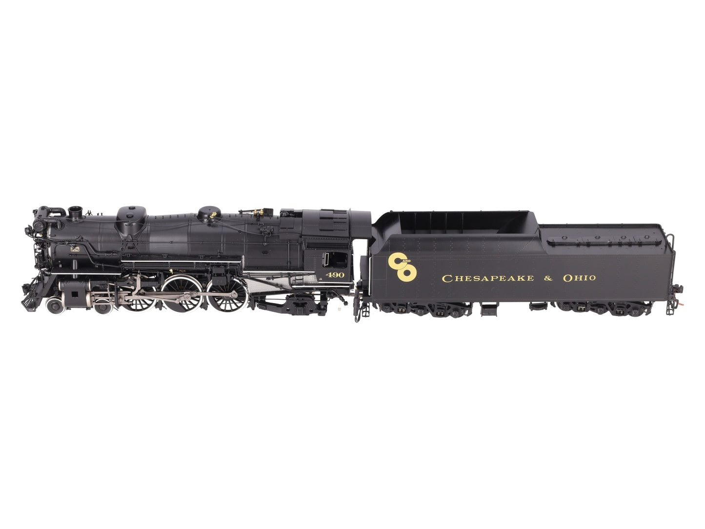River Raisin Models #490 S Scale Brass Chesapeake & Ohio Loco & Tender -F/P EX/Box