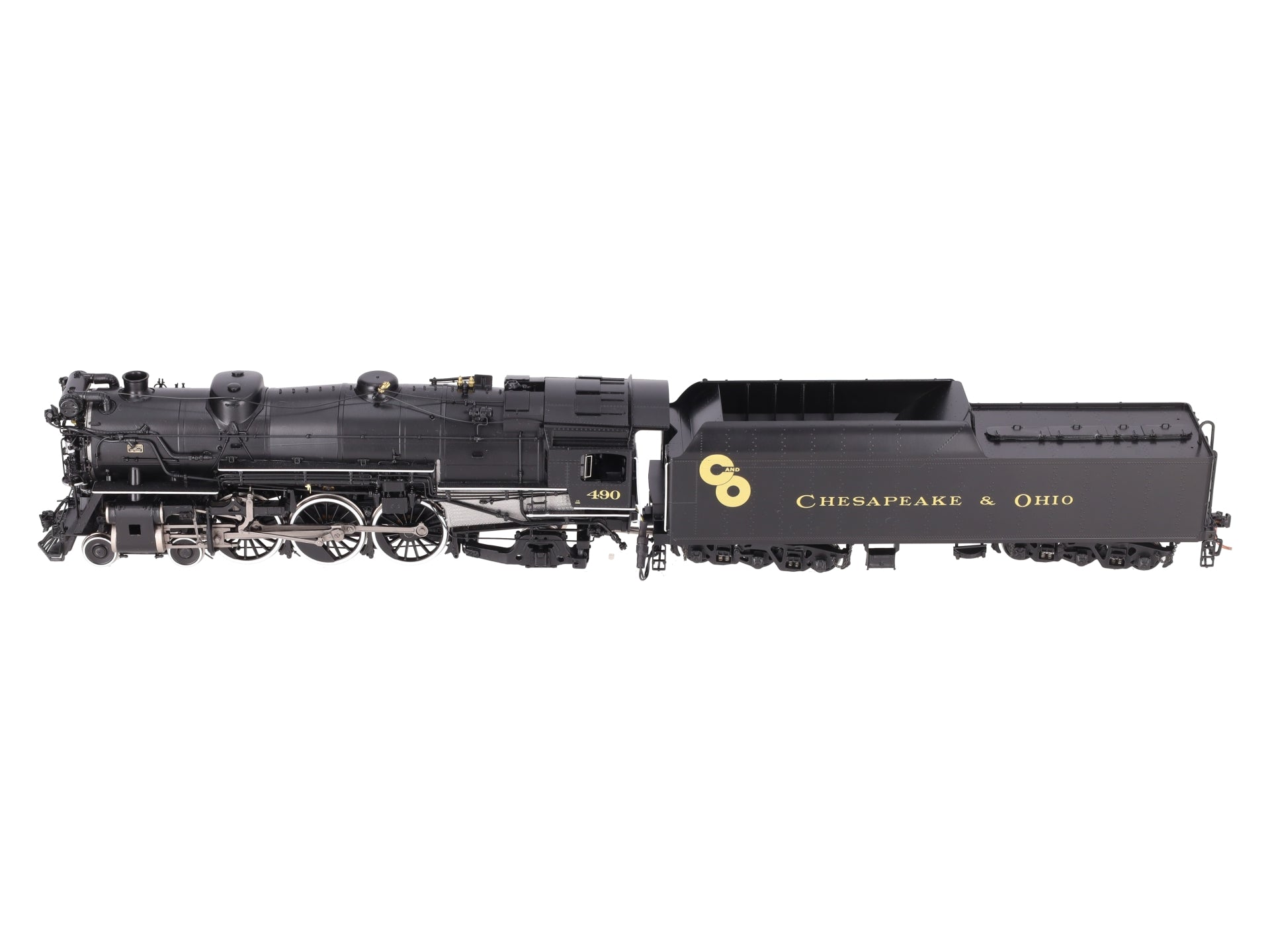 River Raisin Models #490 S Scale Brass Chesapeake & Ohio Loco & Tender -F/P EX/Box