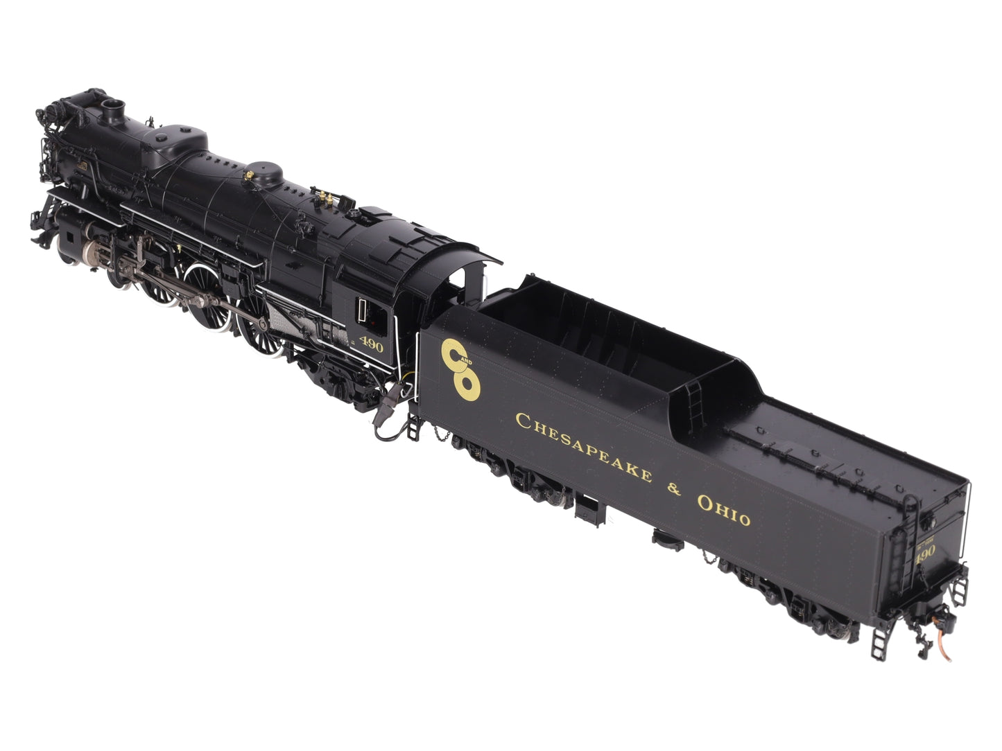 River Raisin Models #490 S Scale Brass Chesapeake & Ohio Loco & Tender -F/P EX/Box