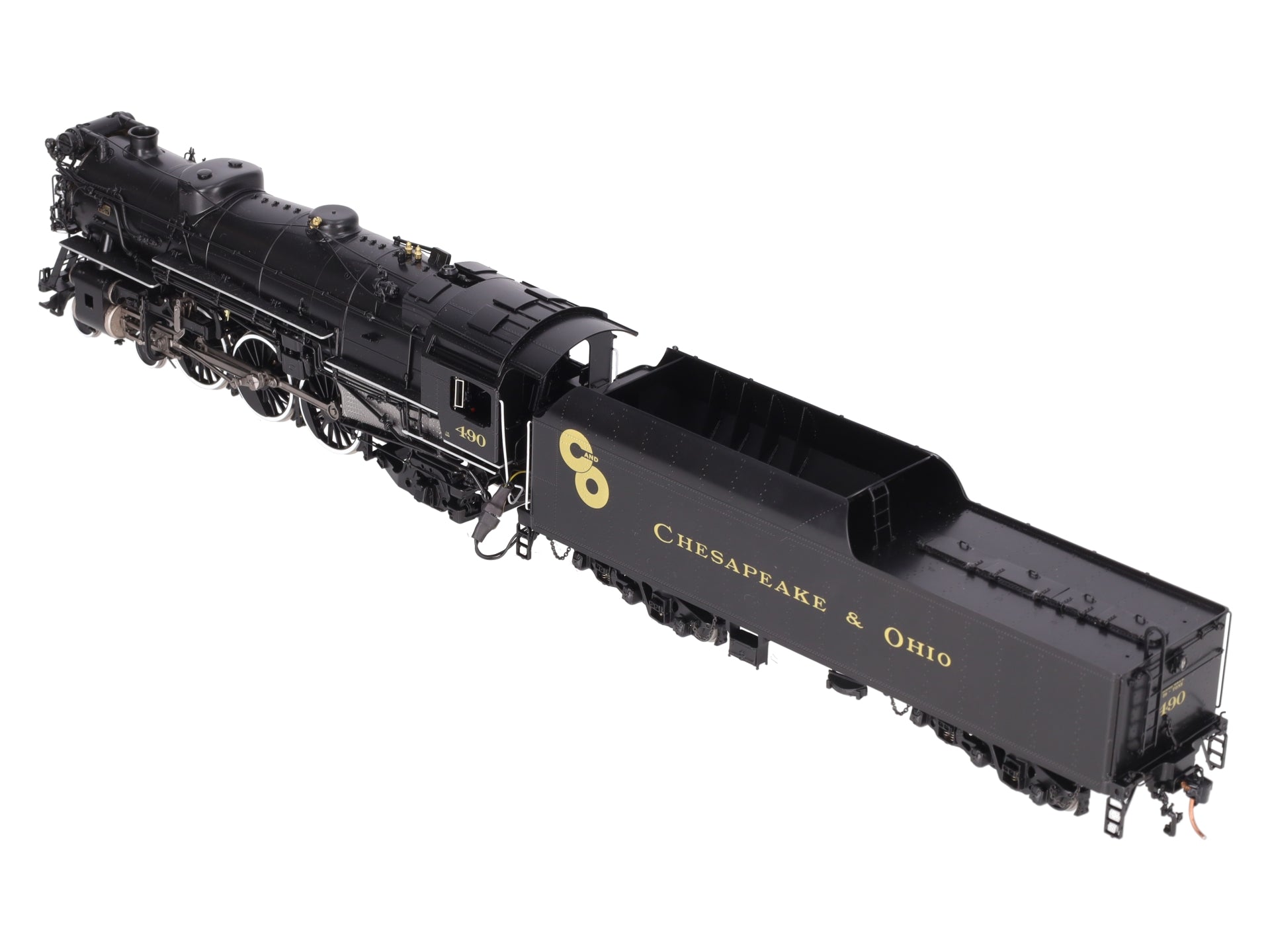 River Raisin Models #490 S Scale Brass Chesapeake & Ohio Loco & Tender -F/P EX/Box