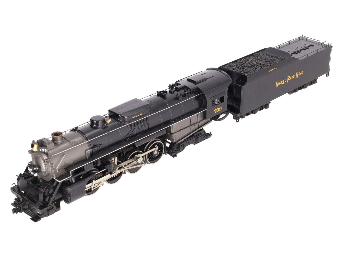 Weaver 759 NKP 2-8-4 Berkshire Brass Steam Locomotive & Tender #759 VG/Box