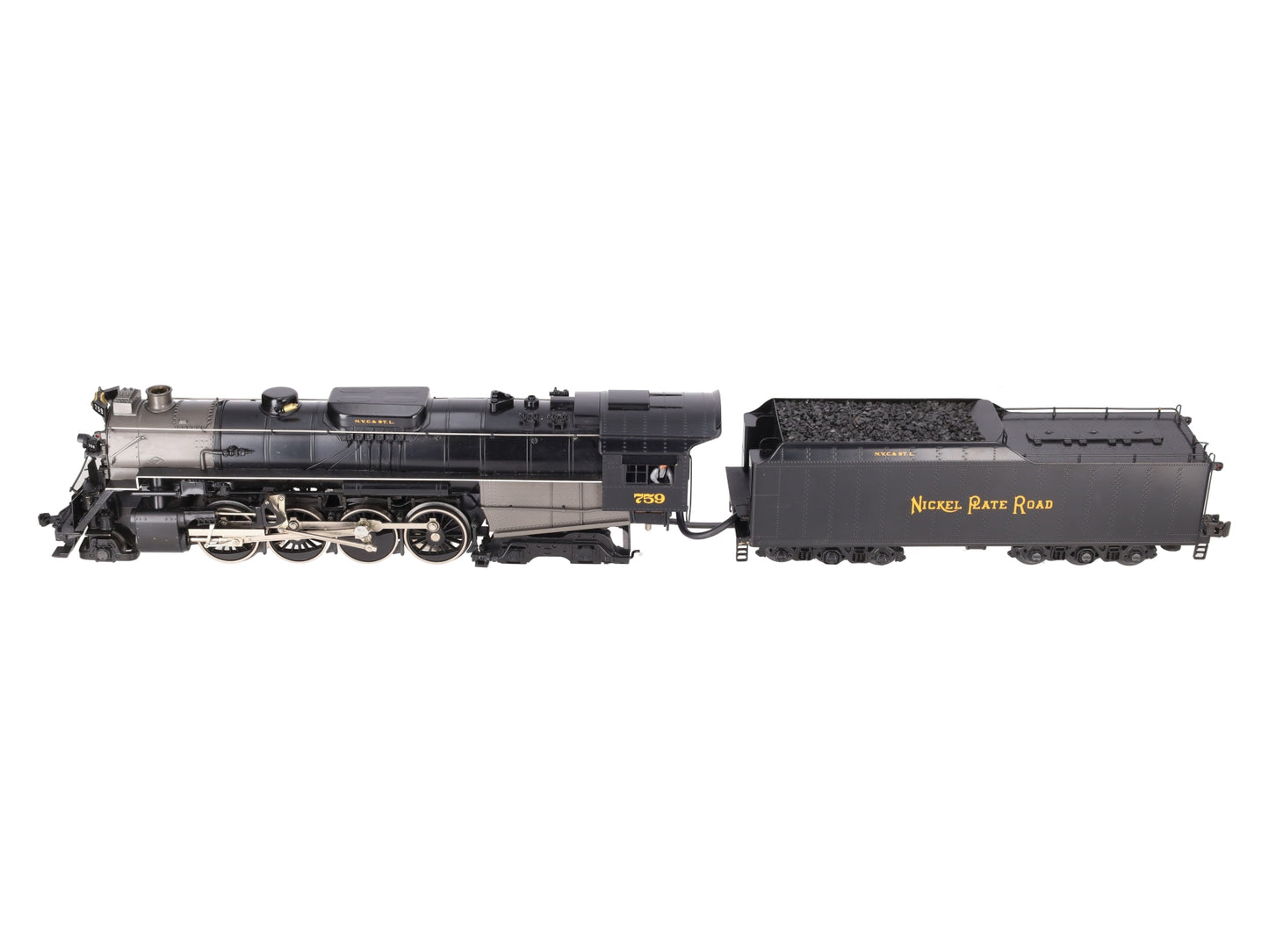 Weaver 759 NKP 2-8-4 Berkshire Brass Steam Locomotive & Tender #759 VG/Box