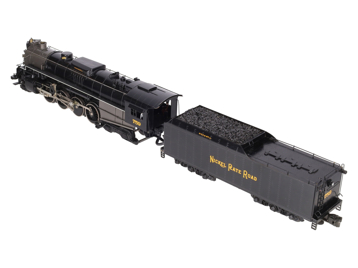 Weaver 759 NKP 2-8-4 Berkshire Brass Steam Locomotive & Tender #759 VG/Box