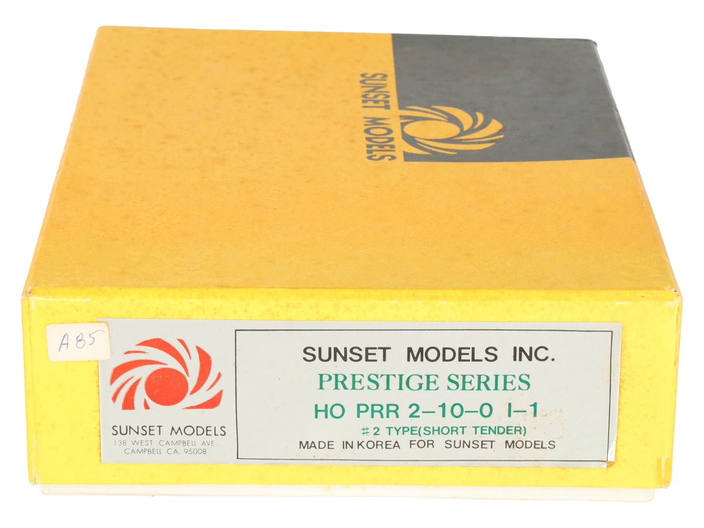 Sunset Models HO Scale Brass Pennsylvania I-1 2-10-0 Steam Locomotive & Tender EX/Box