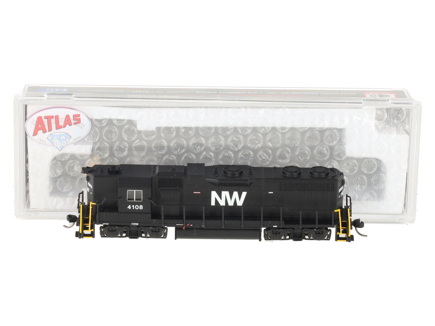 Atlas 40005634 N NW GP-38 High Nose Diesel Locomotive with LokSound & DCC #4108 LN/Box