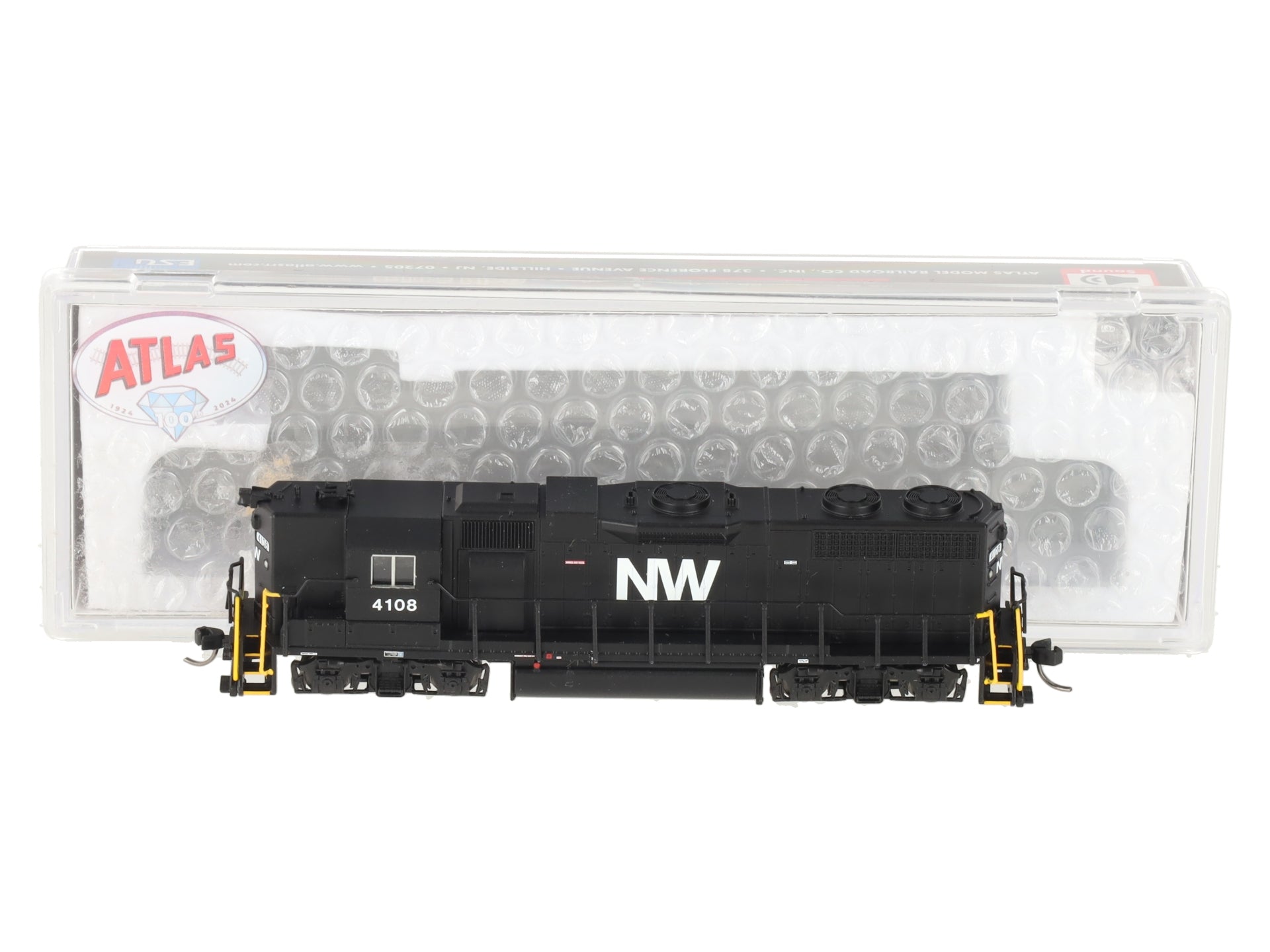 Atlas 40005634 N NW GP-38 High Nose Diesel Locomotive with LokSound & DCC #4108 LN/Box