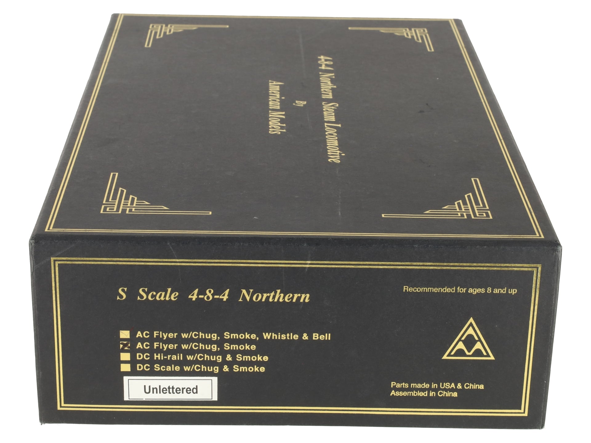 American Models S Scale Santa Fe 4-8-4 Northern Steam Locomotive & Tender #2926 EX/Box