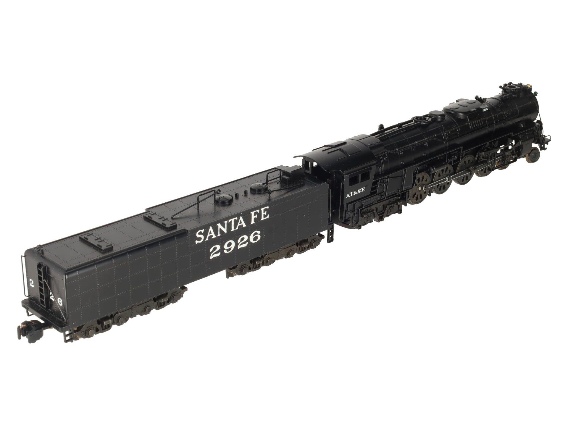 American Models S Scale Santa Fe 4-8-4 Northern Steam Locomotive & Tender #2926 EX/Box