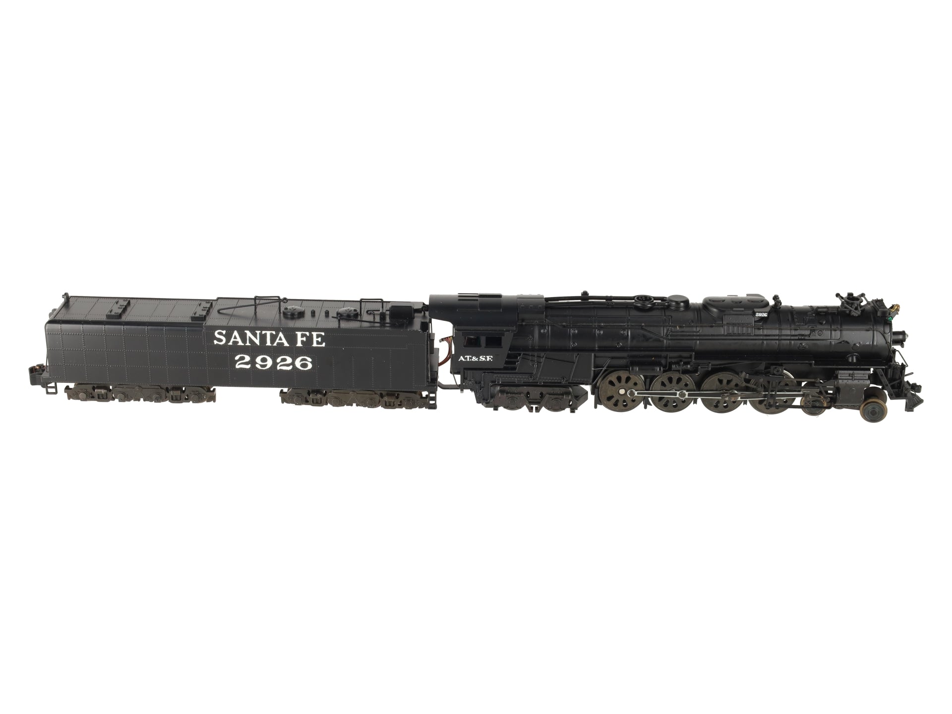 American Models S Scale Santa Fe 4-8-4 Northern Steam Locomotive & Tender #2926 EX/Box
