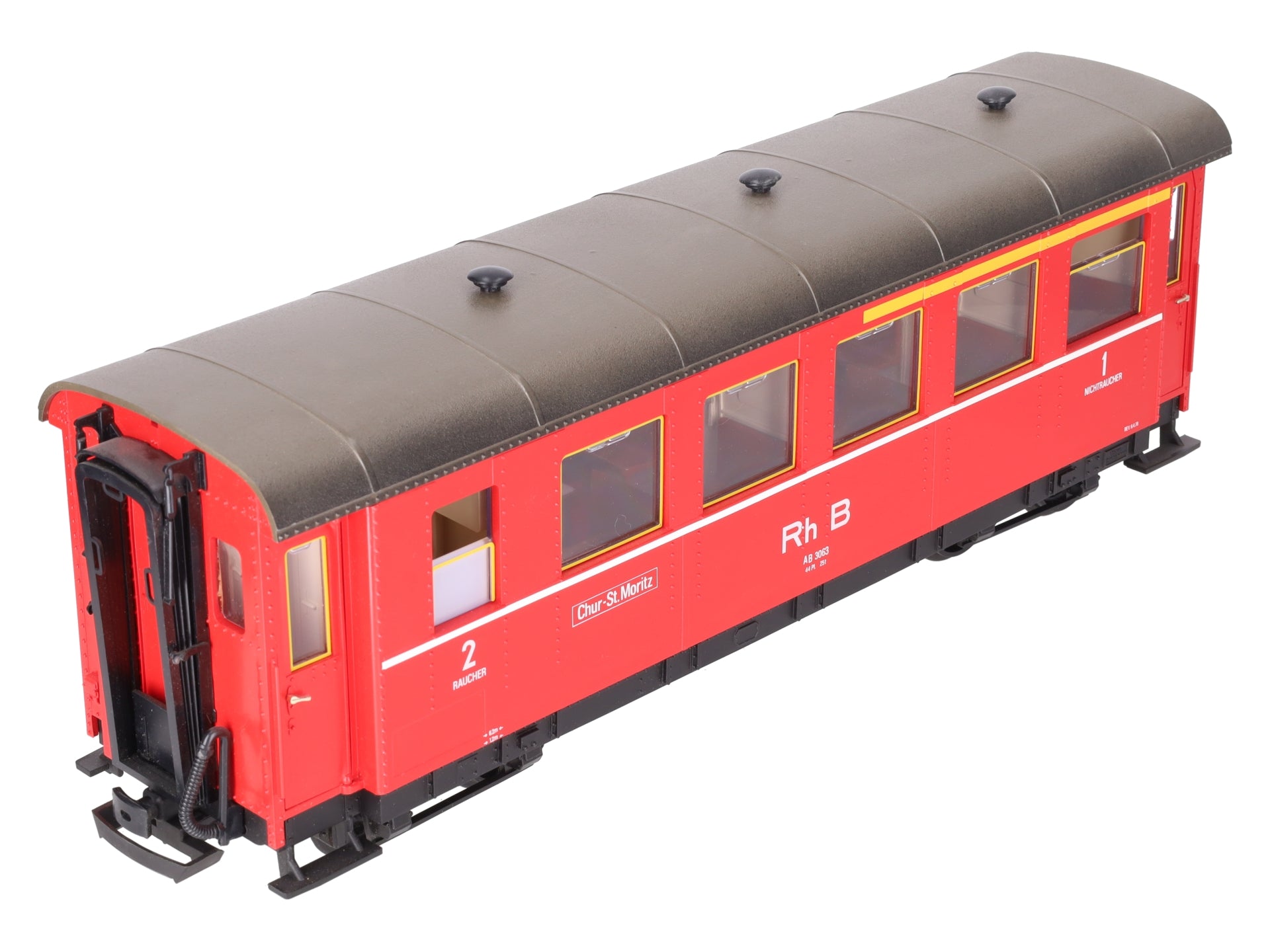 LGB 3063 Rh B Red 8-Wheel Passenger Car EX/Box