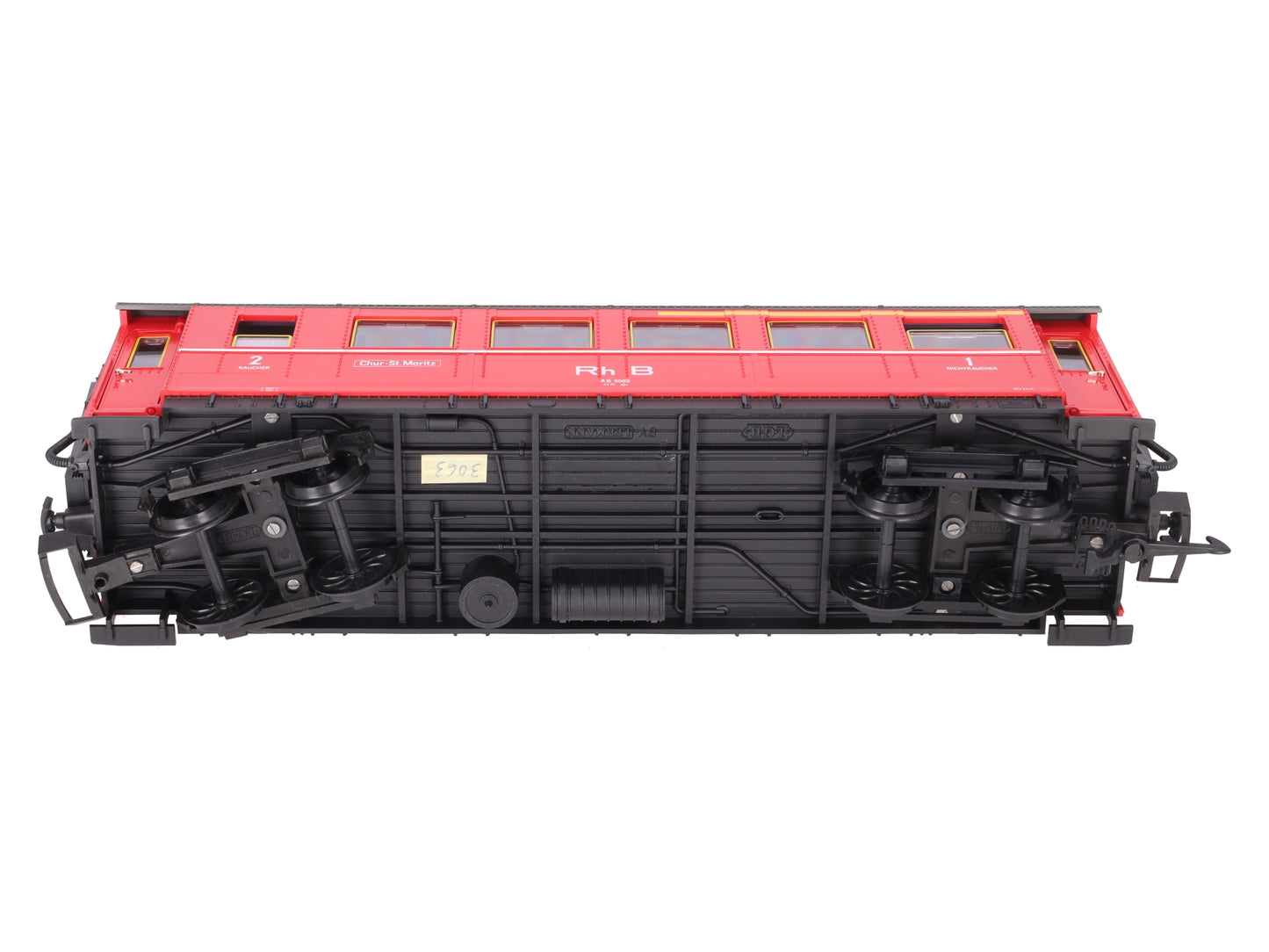 LGB 3063 Rh B Red 8-Wheel Passenger Car EX/Box