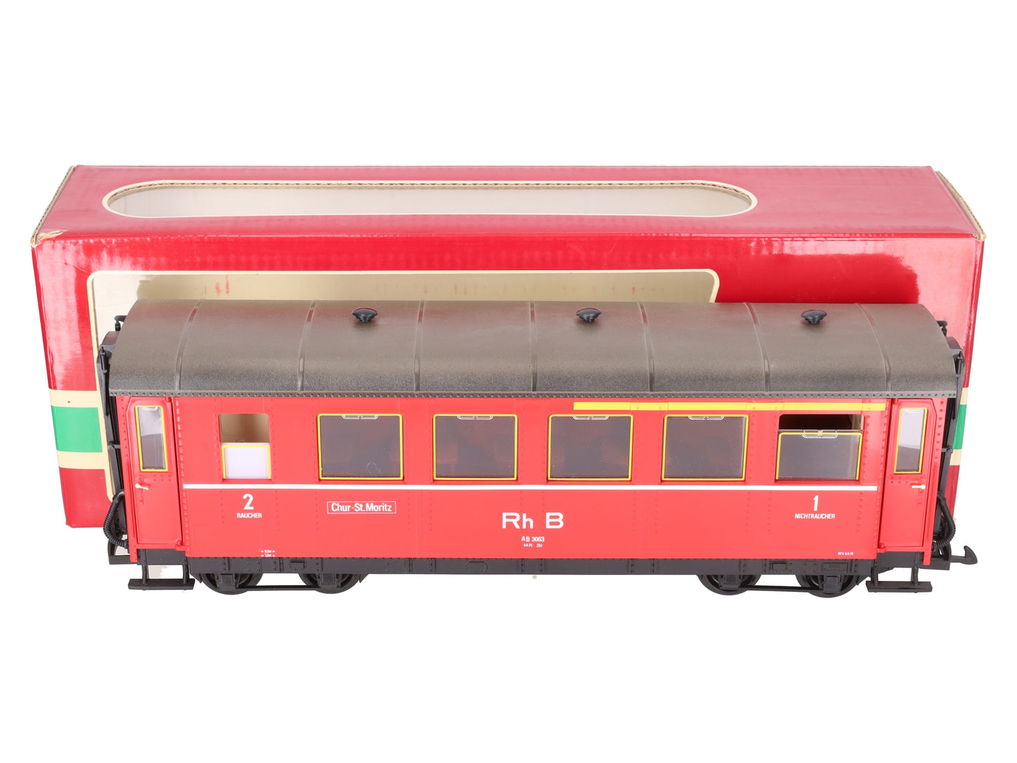 LGB 3063 Rh B Red 8-Wheel Passenger Car EX/Box