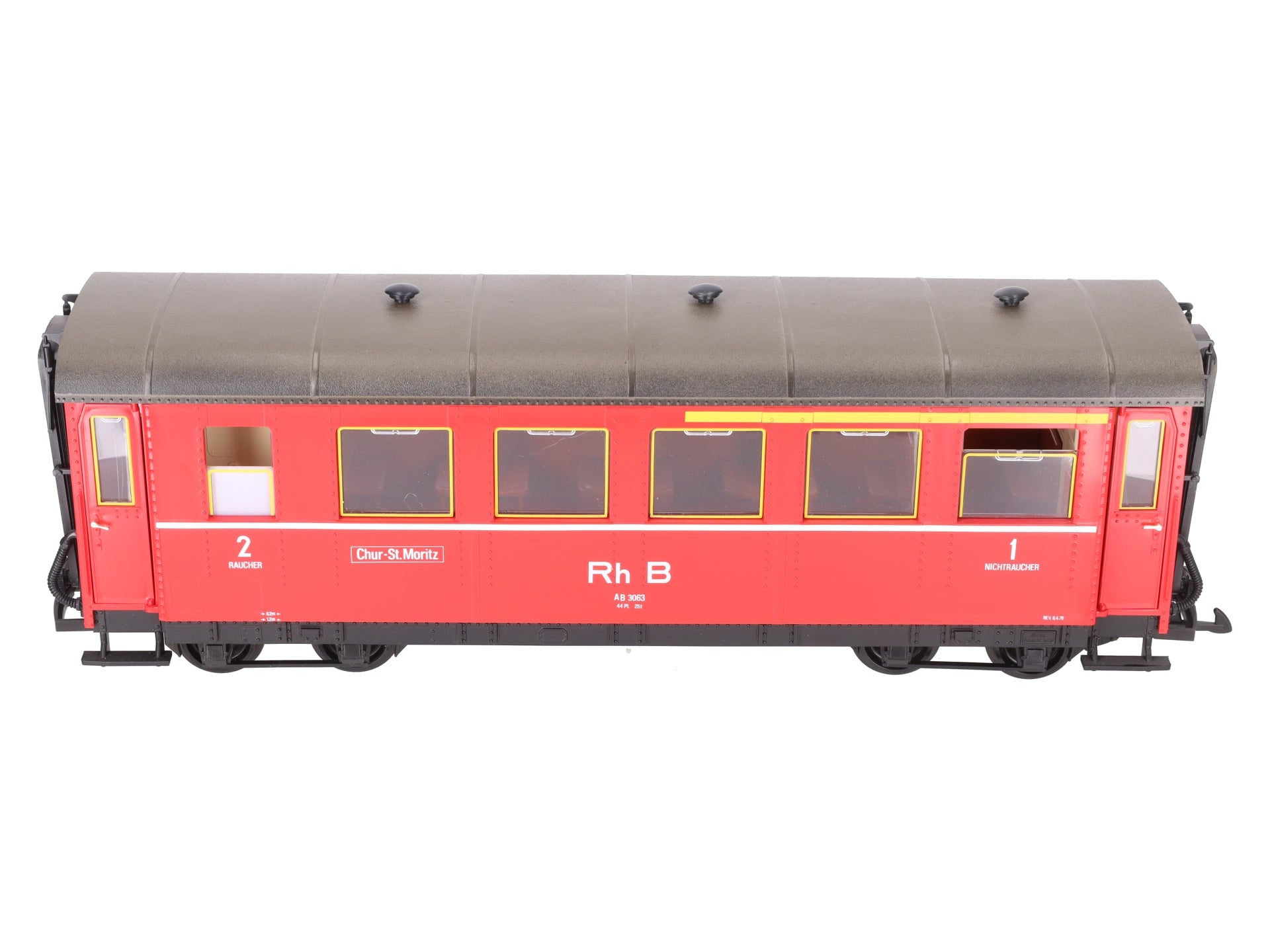 LGB 3063 Rh B Red 8-Wheel Passenger Car EX/Box