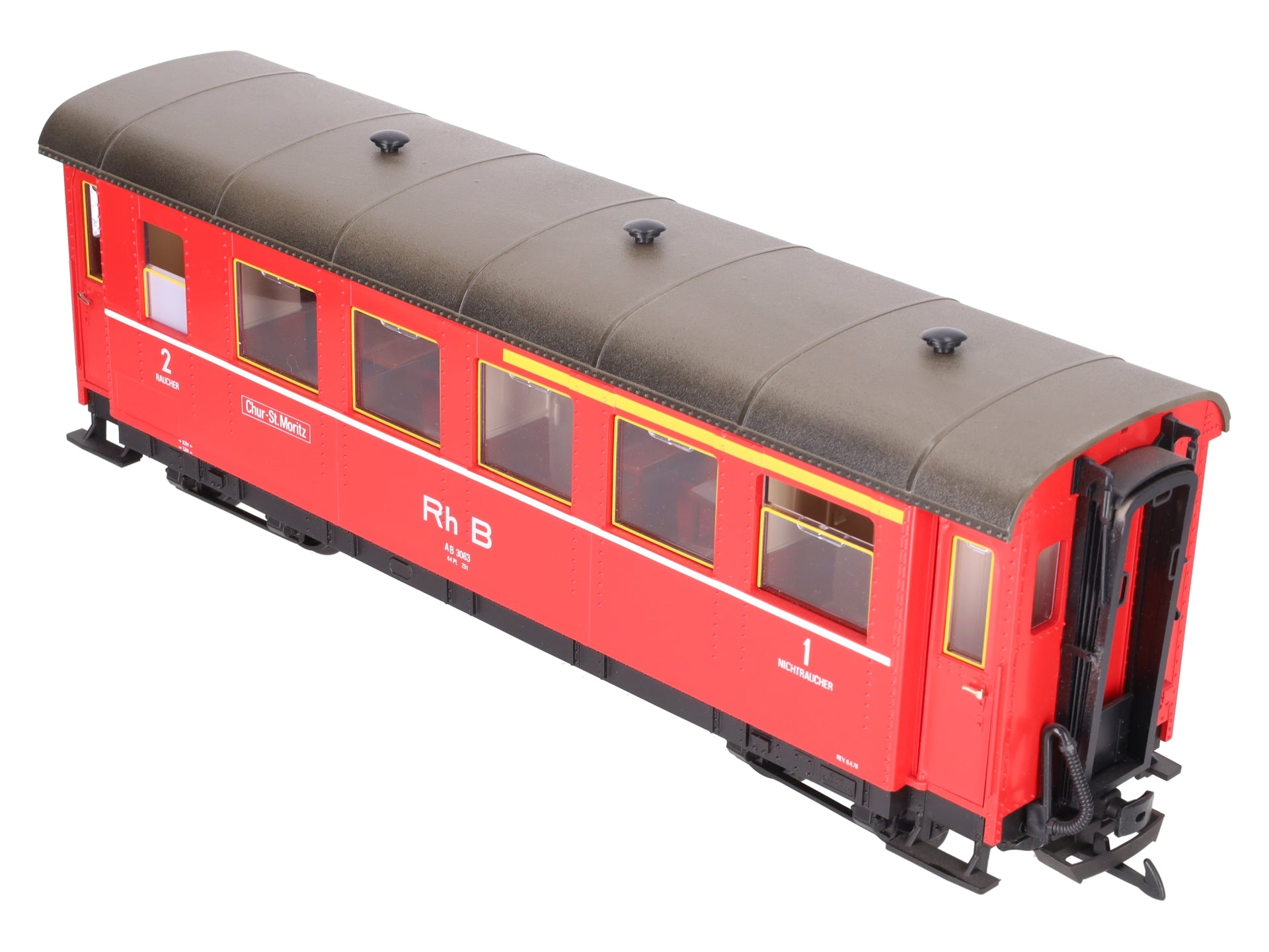 LGB 3063 Rh B Red 8-Wheel Passenger Car EX/Box