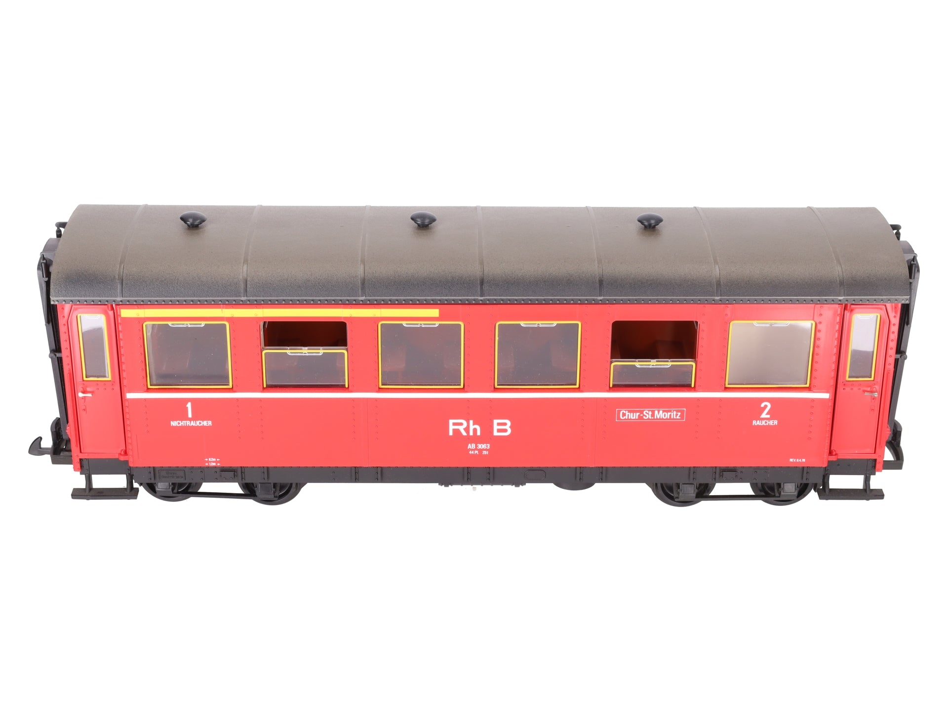 LGB 3063 Rh B Red 8-Wheel Passenger Car EX/Box