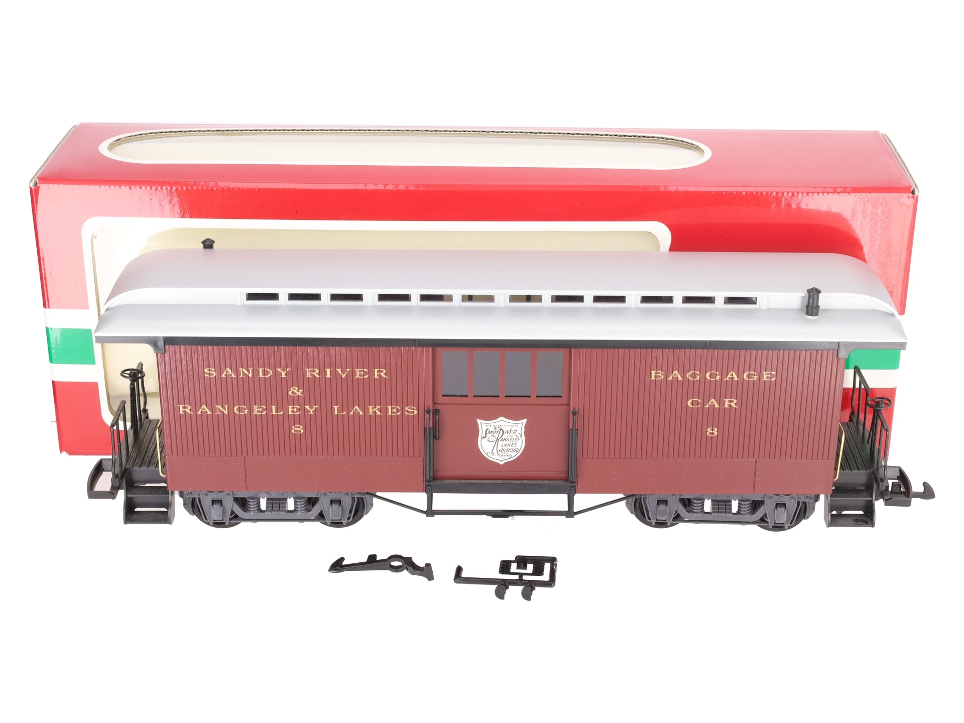 LGB 33840 G Scale SR&RL Baggage Car #8 LN/Box