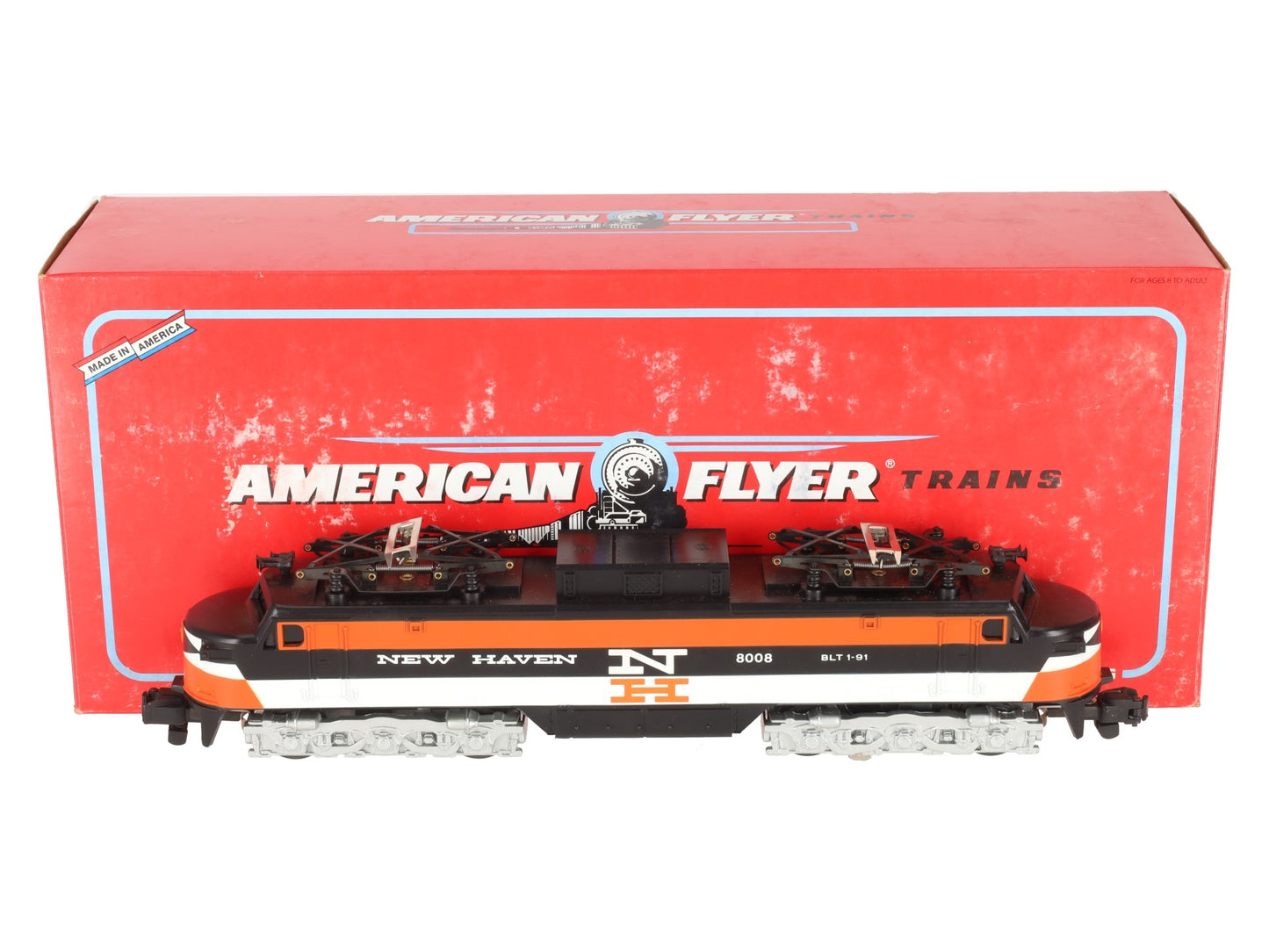 American Flyer 6-48008 S Scale New Haven EP-5 Powered Electric Locomotive #8008 EX/Box
