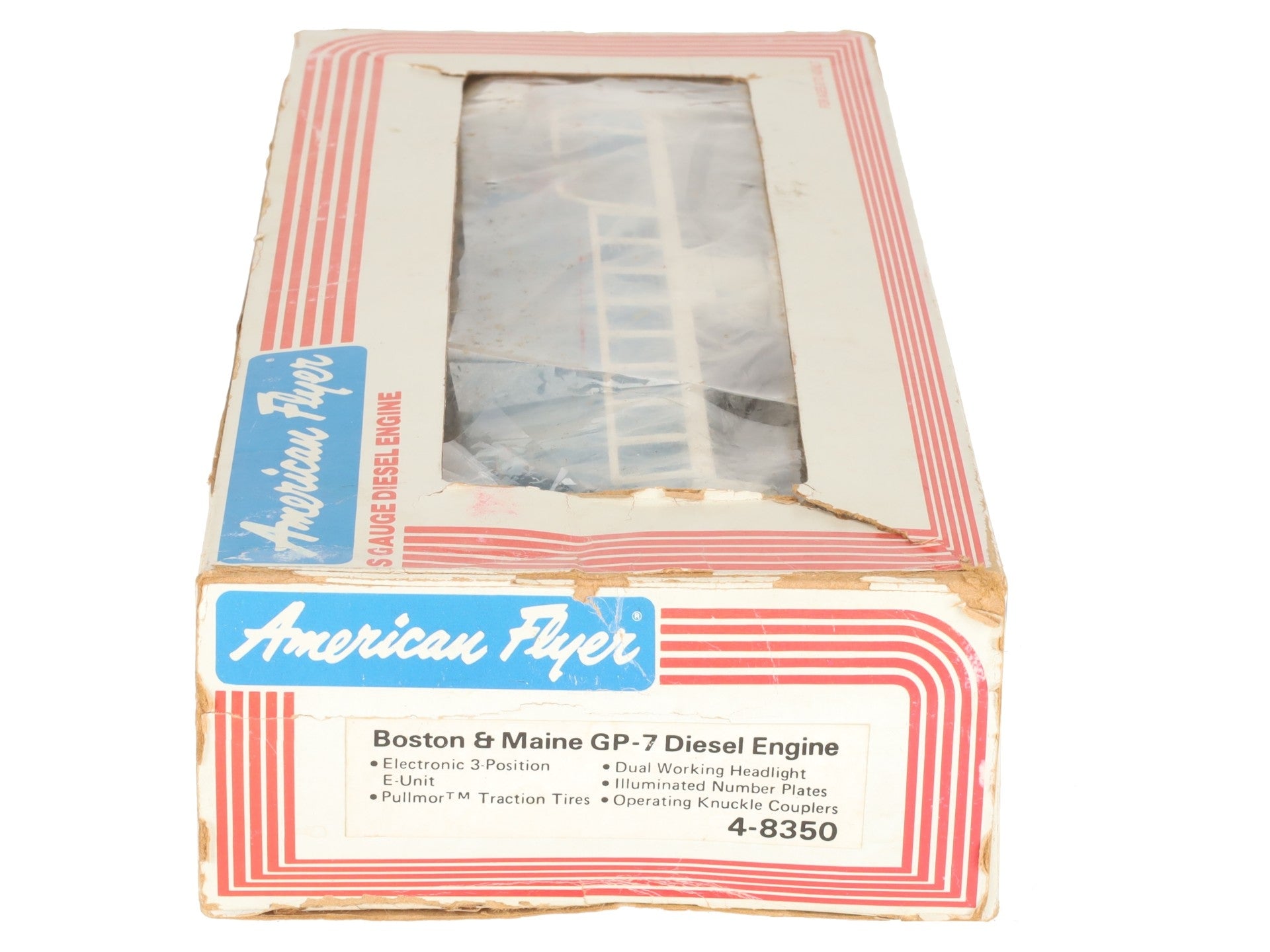 American Flyer 4-8350 S Gauge Boston & Maine GP-7 Diesel Locomotive EX/Box