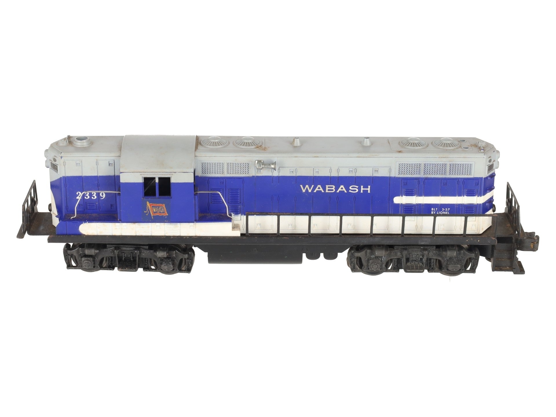Lionel 2339 Vintage O Wabash GP-7 Powered Diesel Locomotive #2339 VG/Box