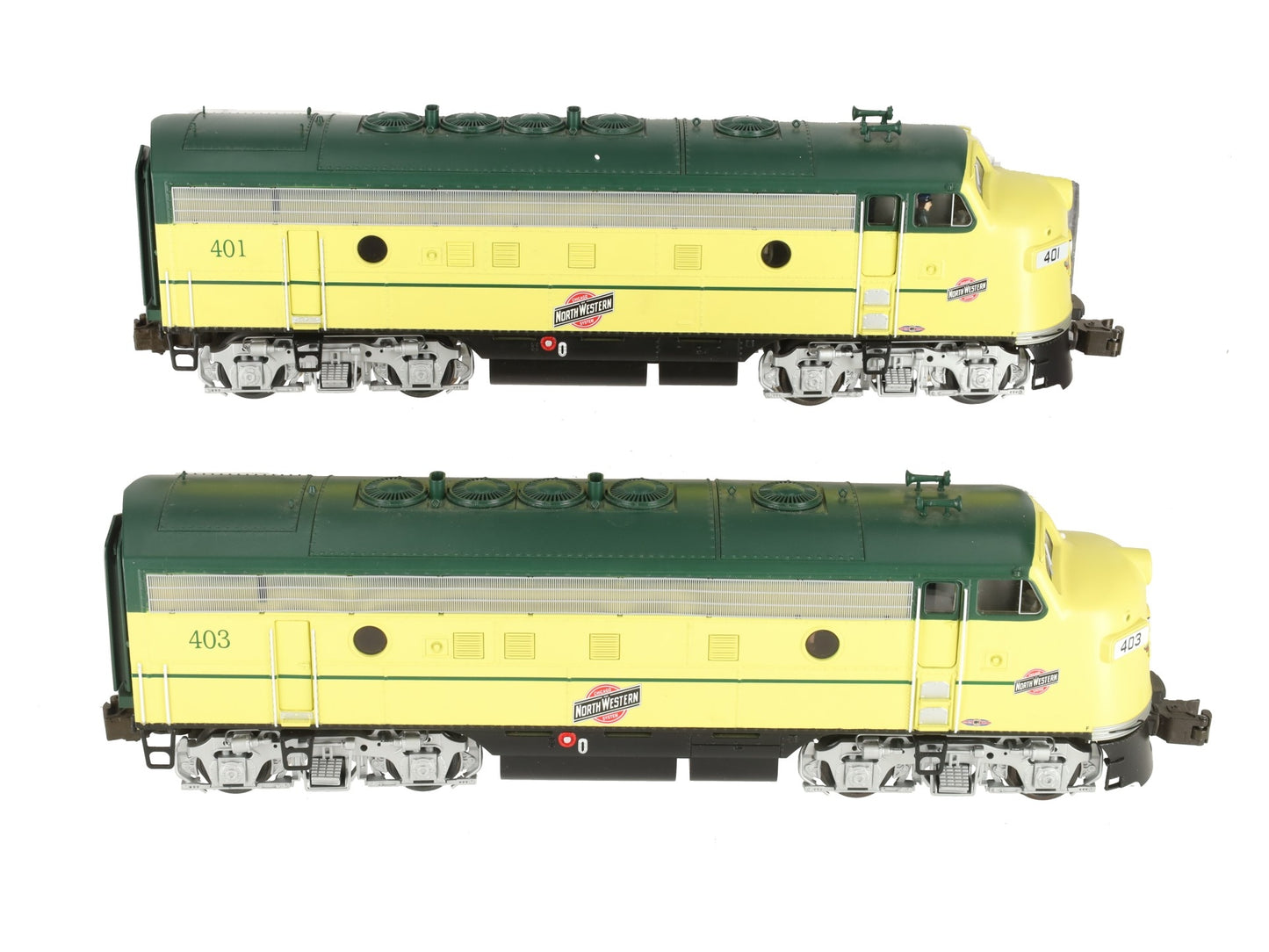 Lionel 6-38754 O Gauge C&NW Legacy F-7 AA Diesel Locomotive Set #401/#403 EX/Box