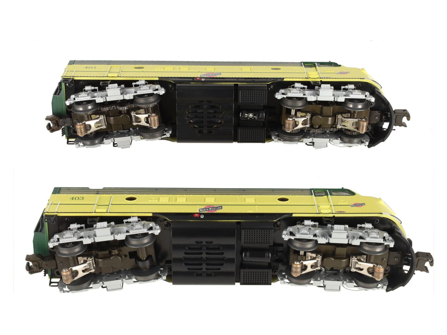 Lionel 6-38754 O Gauge C&NW Legacy F-7 AA Diesel Locomotive Set #401/#403 EX/Box