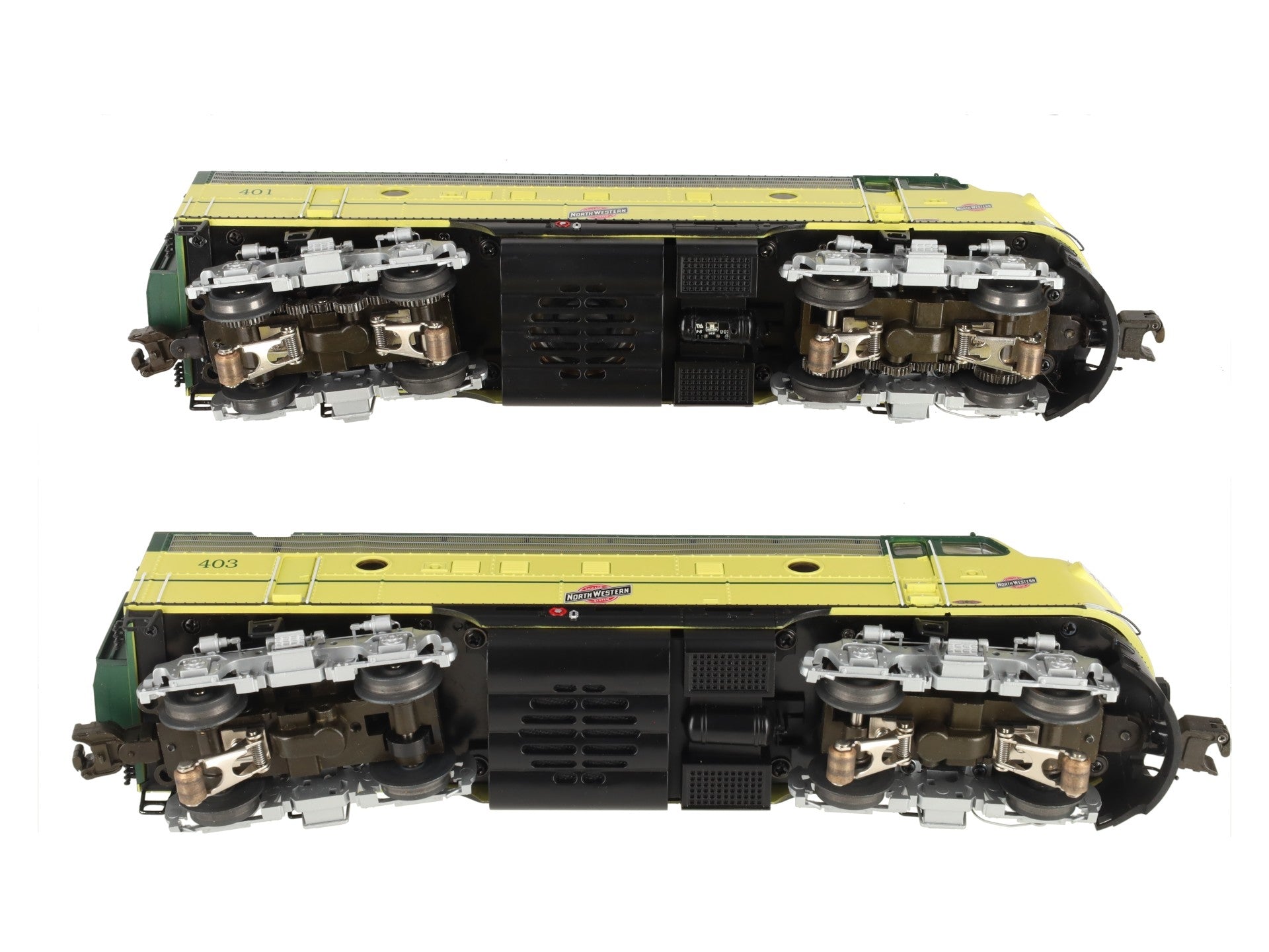 Lionel 6-38754 O Gauge C&NW Legacy F-7 AA Diesel Locomotive Set #401/#403 EX/Box
