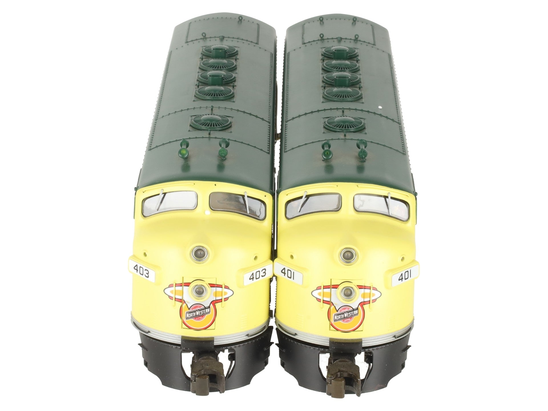 Lionel 6-38754 O Gauge C&NW Legacy F-7 AA Diesel Locomotive Set #401/#403 EX/Box