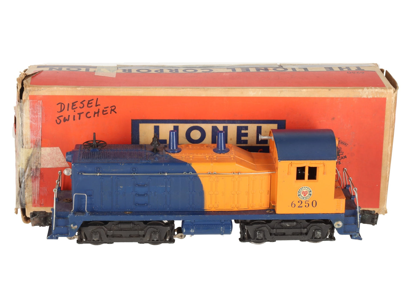 Lionel 6250 Vintage O Seaboard NW-2 Powered Diesel Locomotive VG/Box