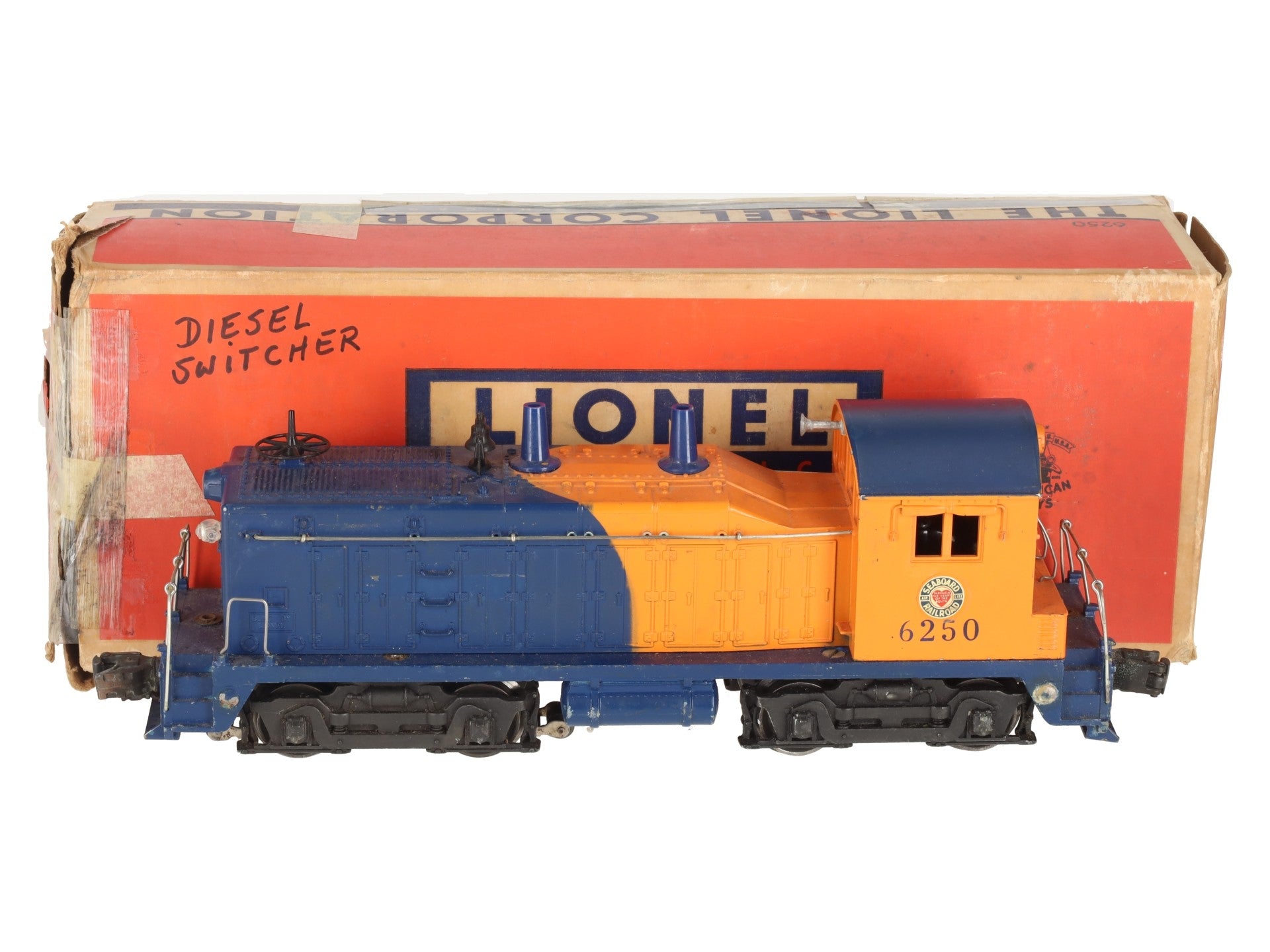 Lionel 6250 Vintage O Seaboard NW-2 Powered Diesel Locomotive VG/Box