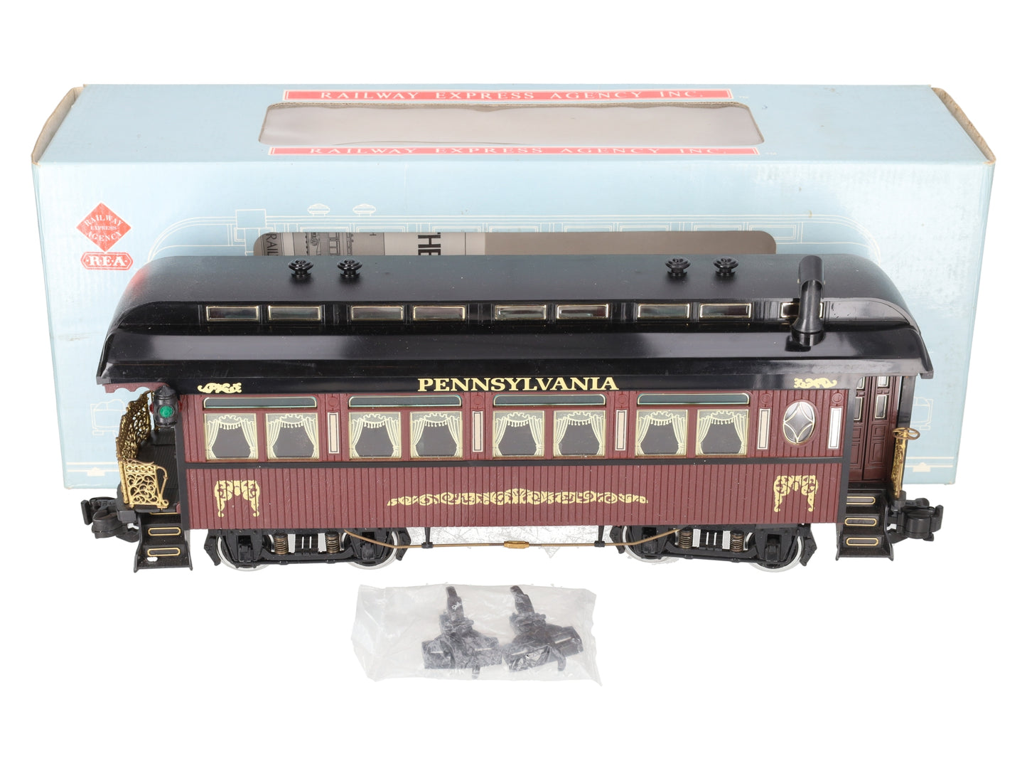 Aristo-Craft 31201 G Scale Pennsylvania Observation Car - Metal Wheels EX/Box