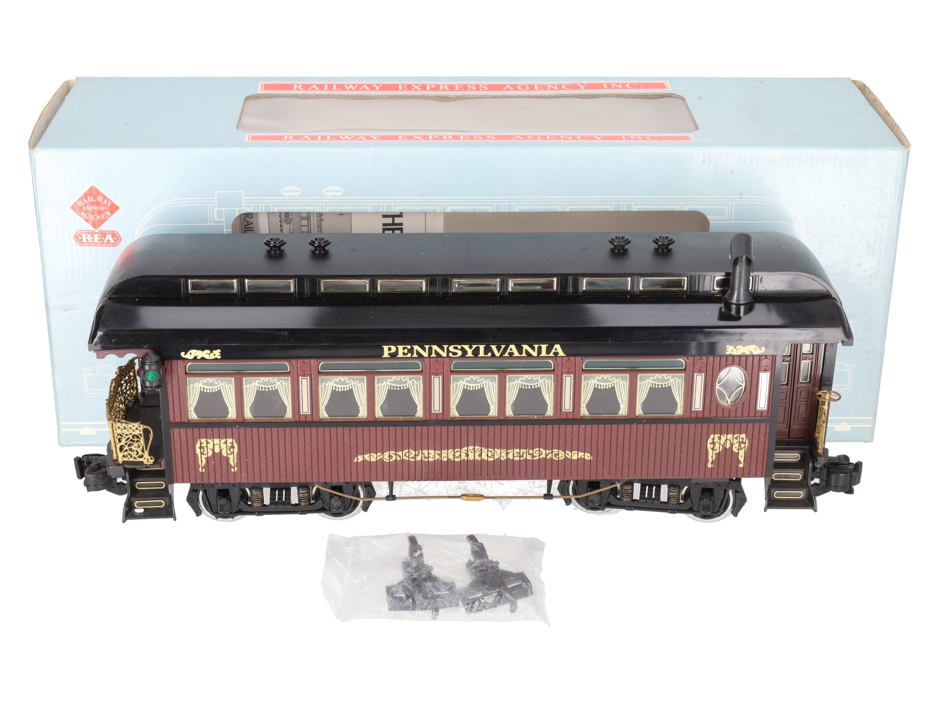 Aristo-Craft 31201 G Scale Pennsylvania Observation Car - Metal Wheels EX/Box