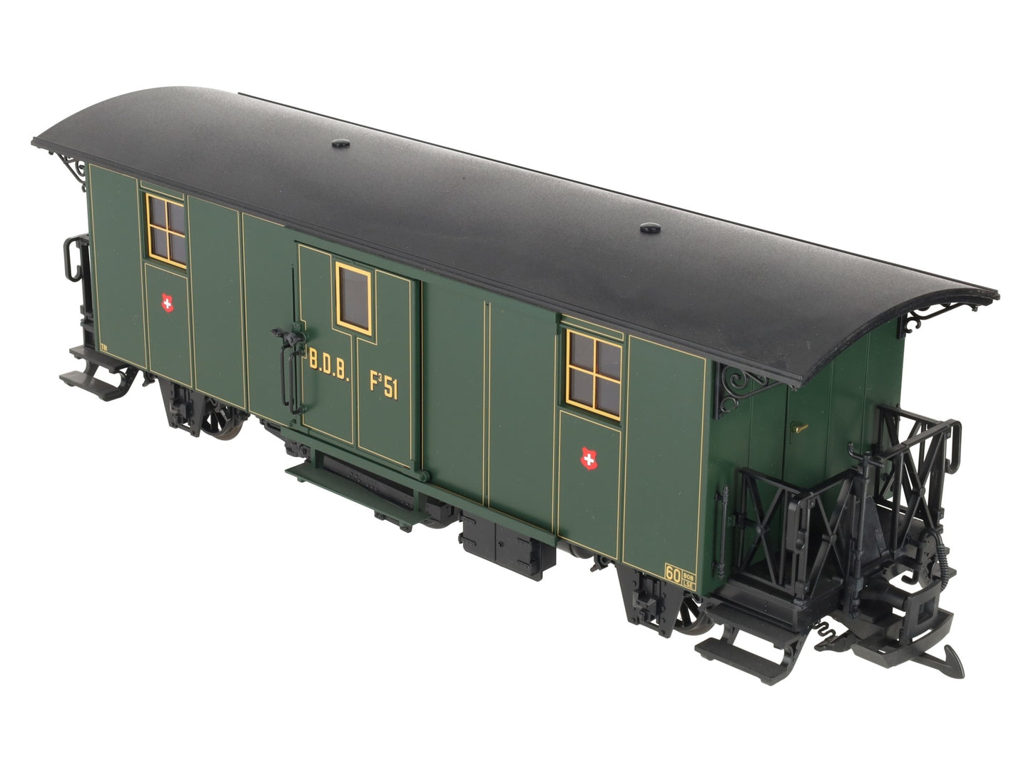 LGB 40330 G SBB "Ballenberg Post " Baggage Car - Plastic Wheels LN/Box