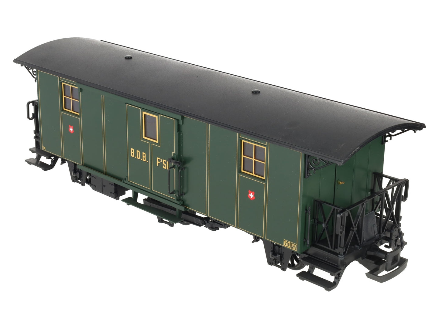 LGB 40330 G SBB "Ballenberg Post " Baggage Car - Plastic Wheels LN/Box