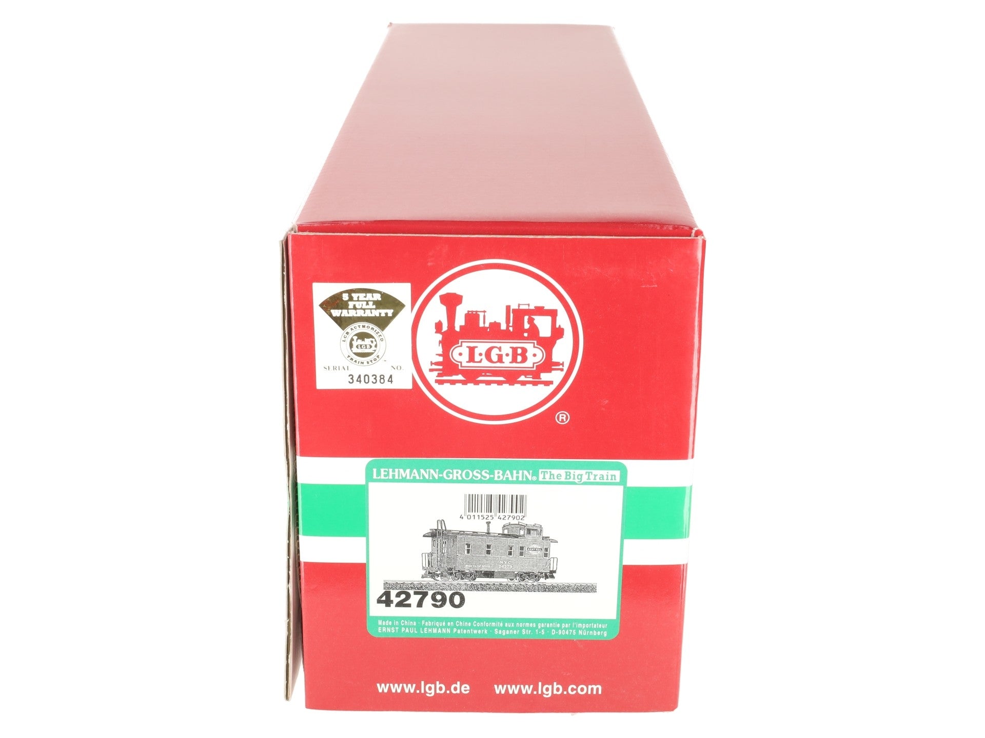 LGB 42790 G Scale NYC Caboose # 24279 (Metal wheels) LN/Box
