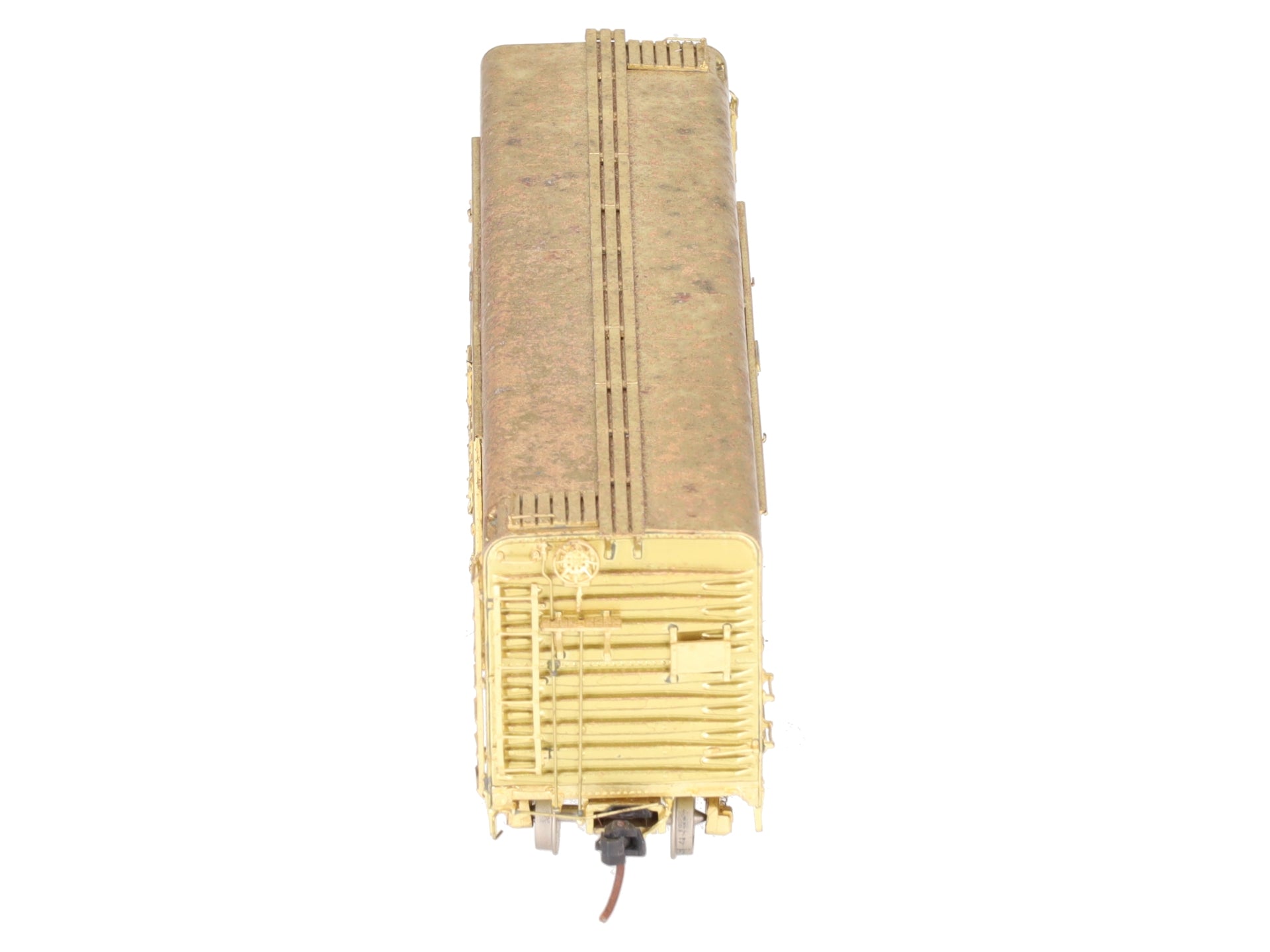 W & R HO BRASS  40' Round Roof Automobile Boxcar VG/Box