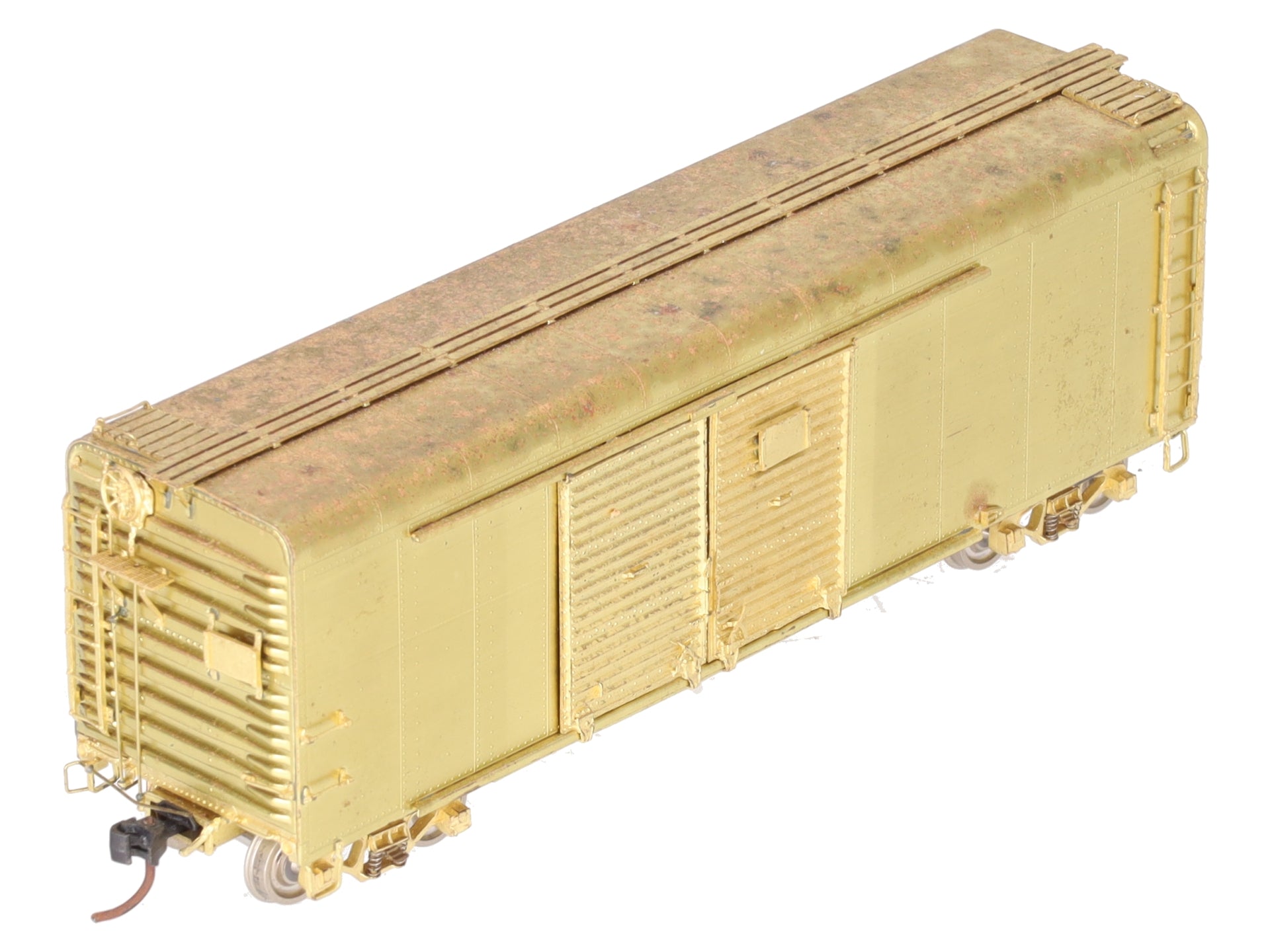 W & R HO BRASS  40' Round Roof Automobile Boxcar VG/Box