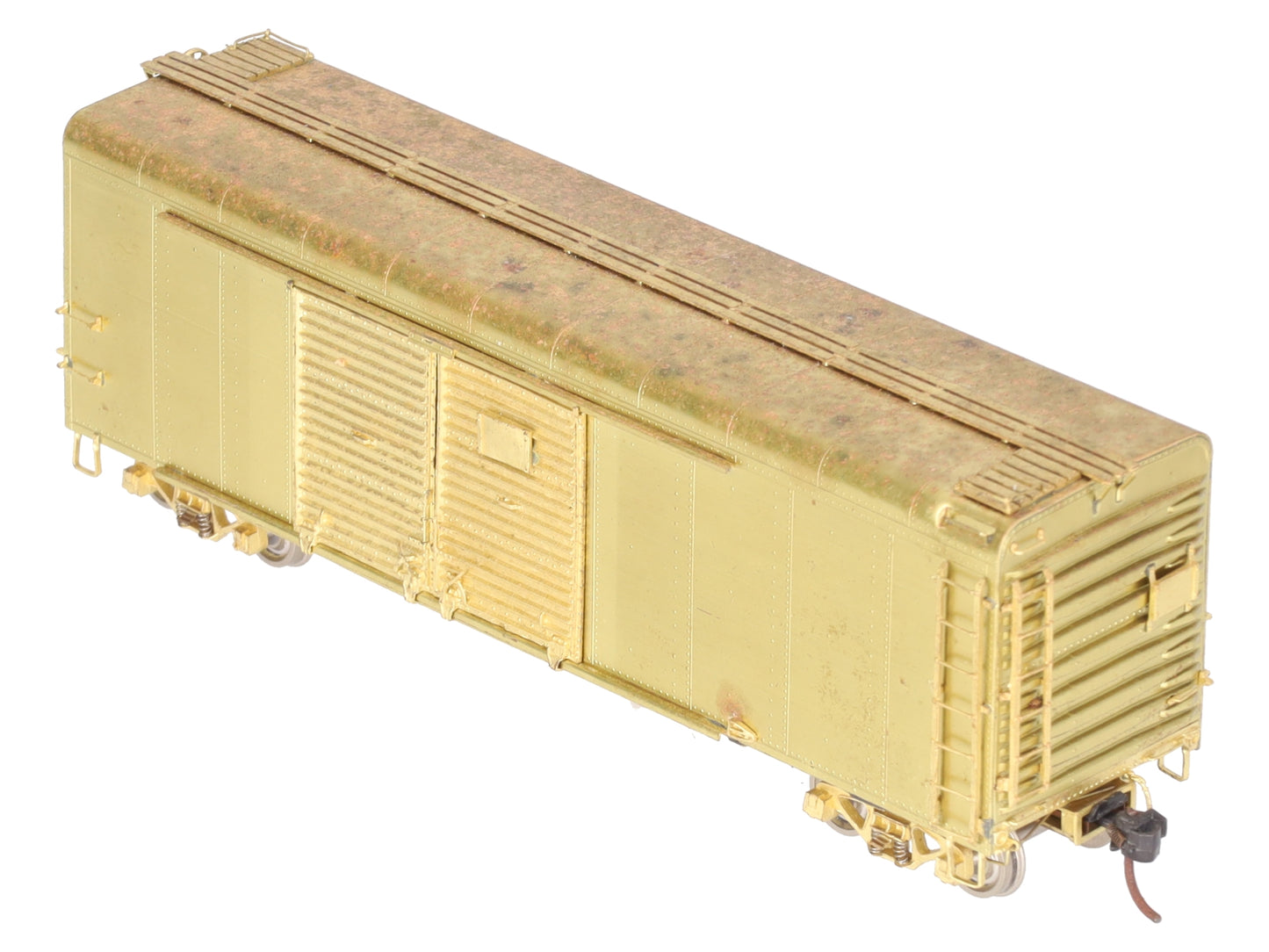 W & R HO BRASS  40' Round Roof Automobile Boxcar VG/Box