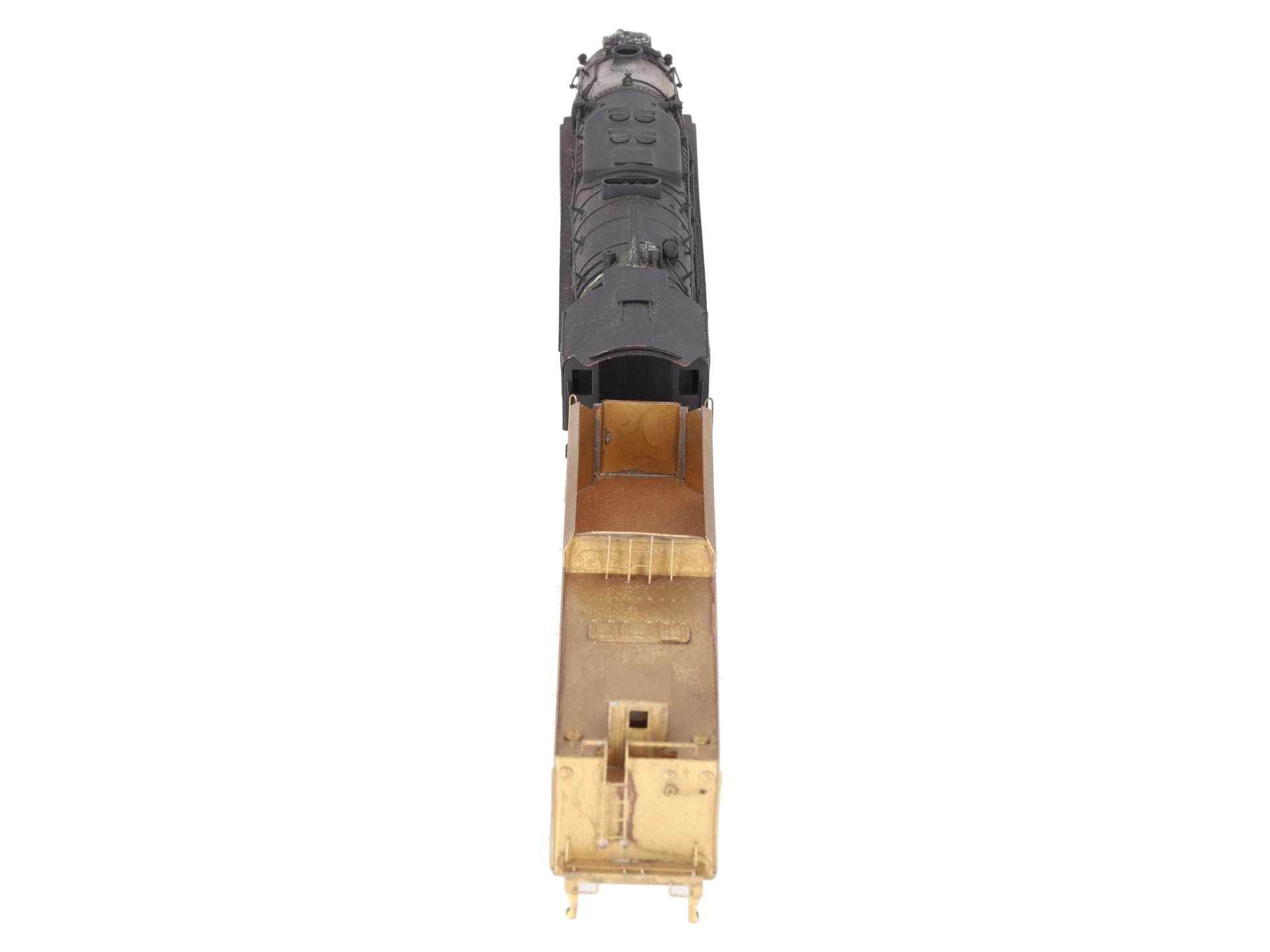HO Train CO HO BRASS PRR 2-10-4 J-IA Steam Locomotive & Tender -Painted/Box