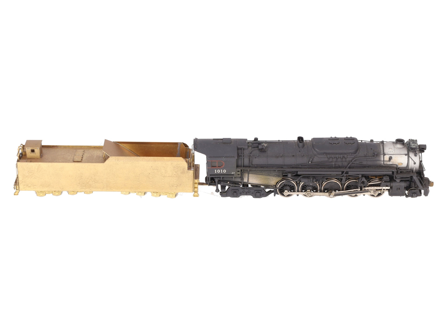 HO Train CO HO BRASS PRR 2-10-4 J-IA Steam Locomotive & Tender -Painted/Box