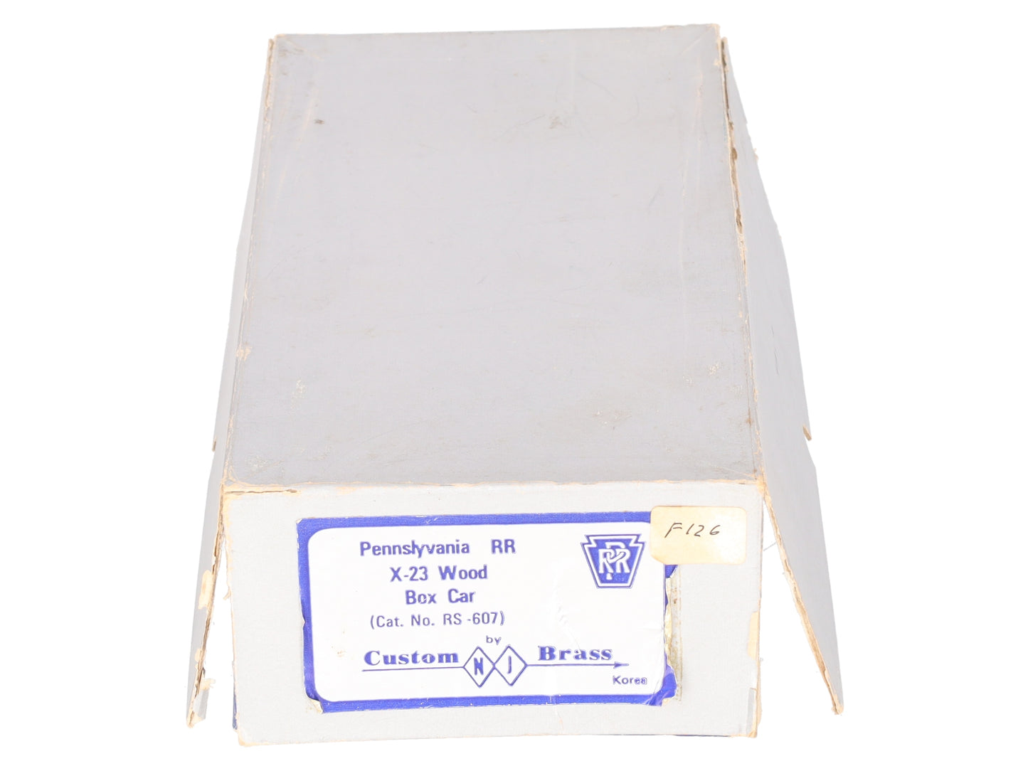 Custom NJ Brass RS-607 HO Brass PRR X-23 Woox Box Car Shell Only - unpainted/Box