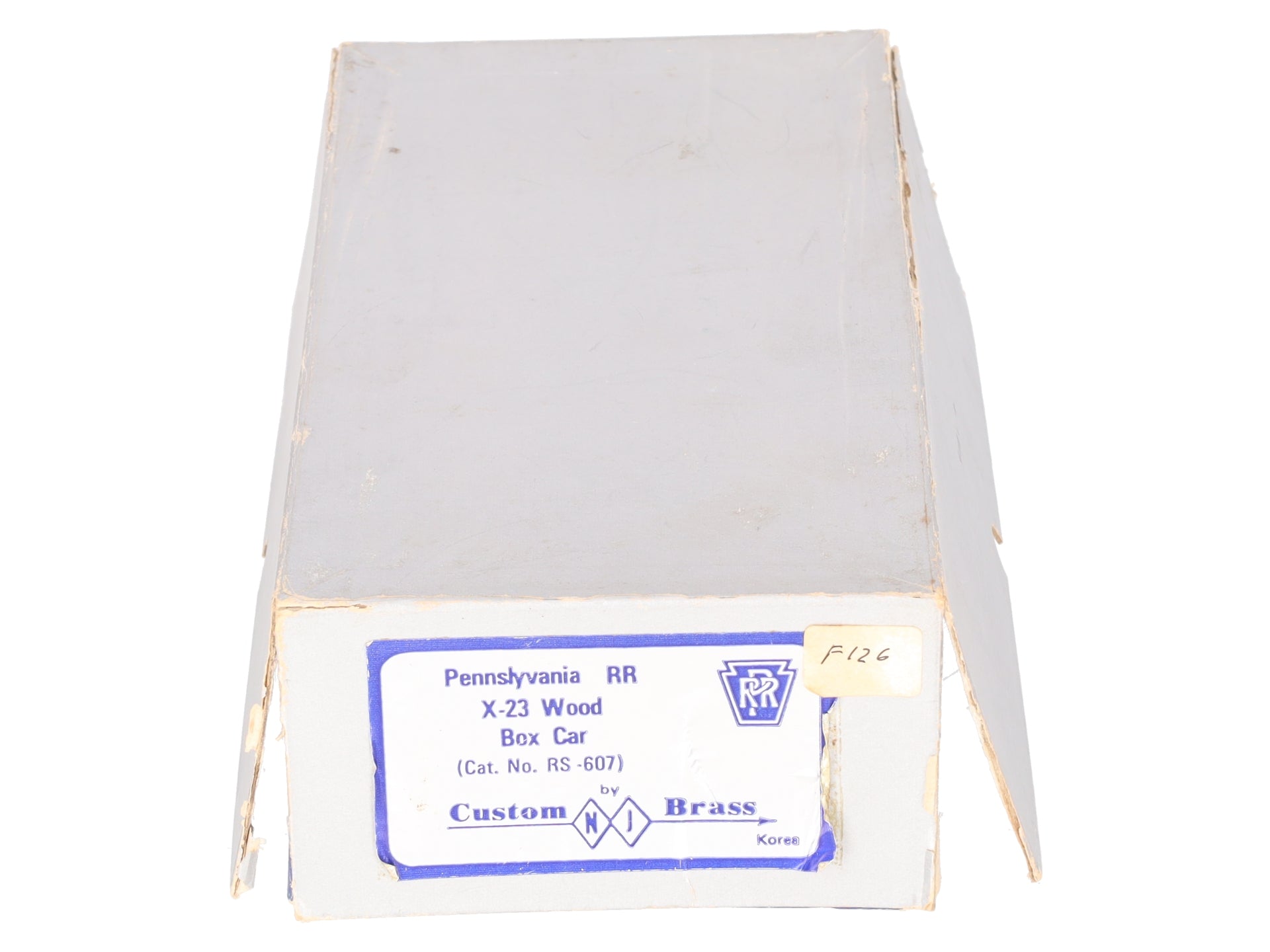 Custom NJ Brass RS-607 HO Brass PRR X-23 Woox Box Car Shell Only - unpainted/Box