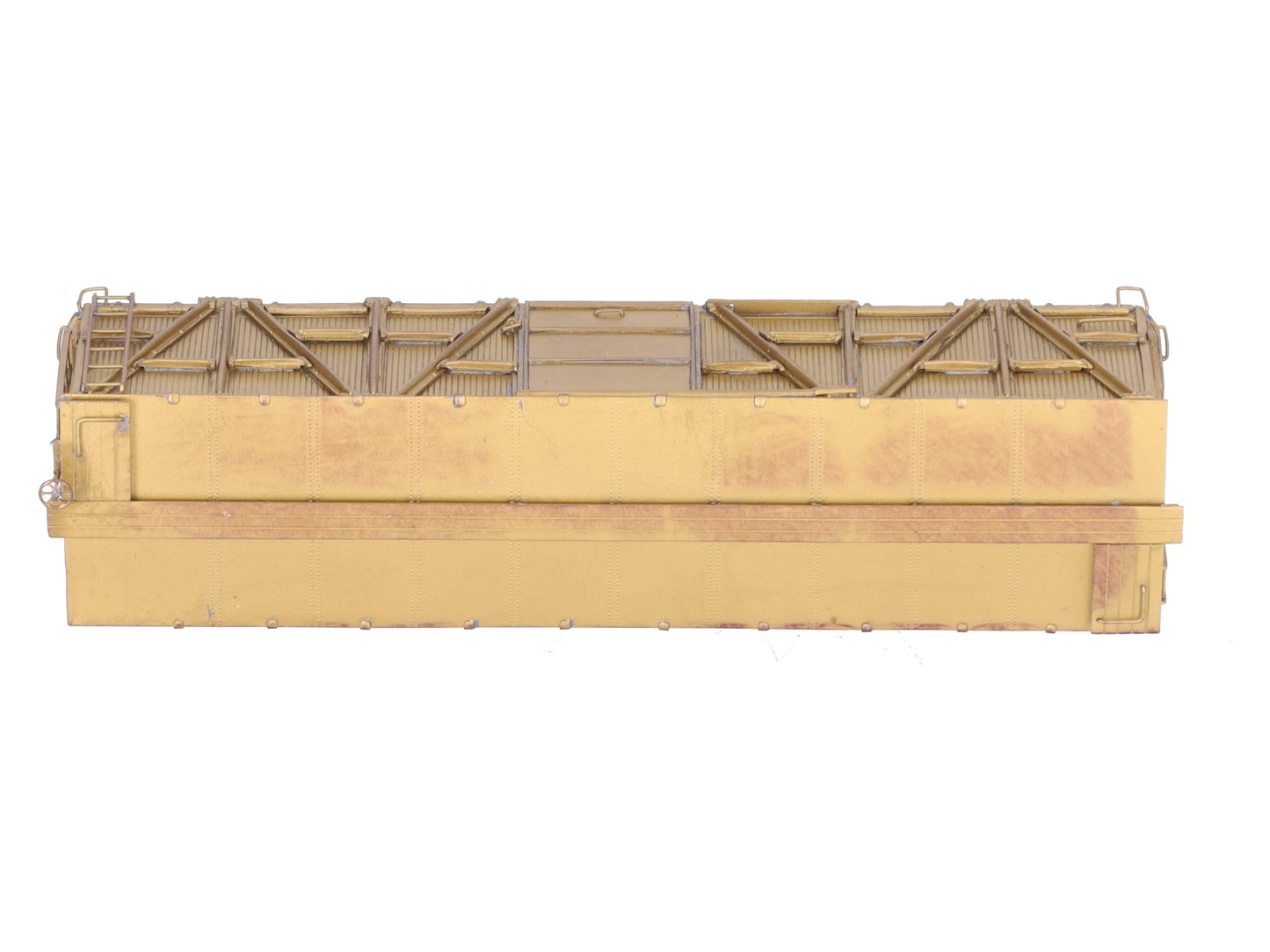 Custom NJ Brass RS-607 HO Brass PRR X-23 Woox Box Car Shell Only - unpainted/Box