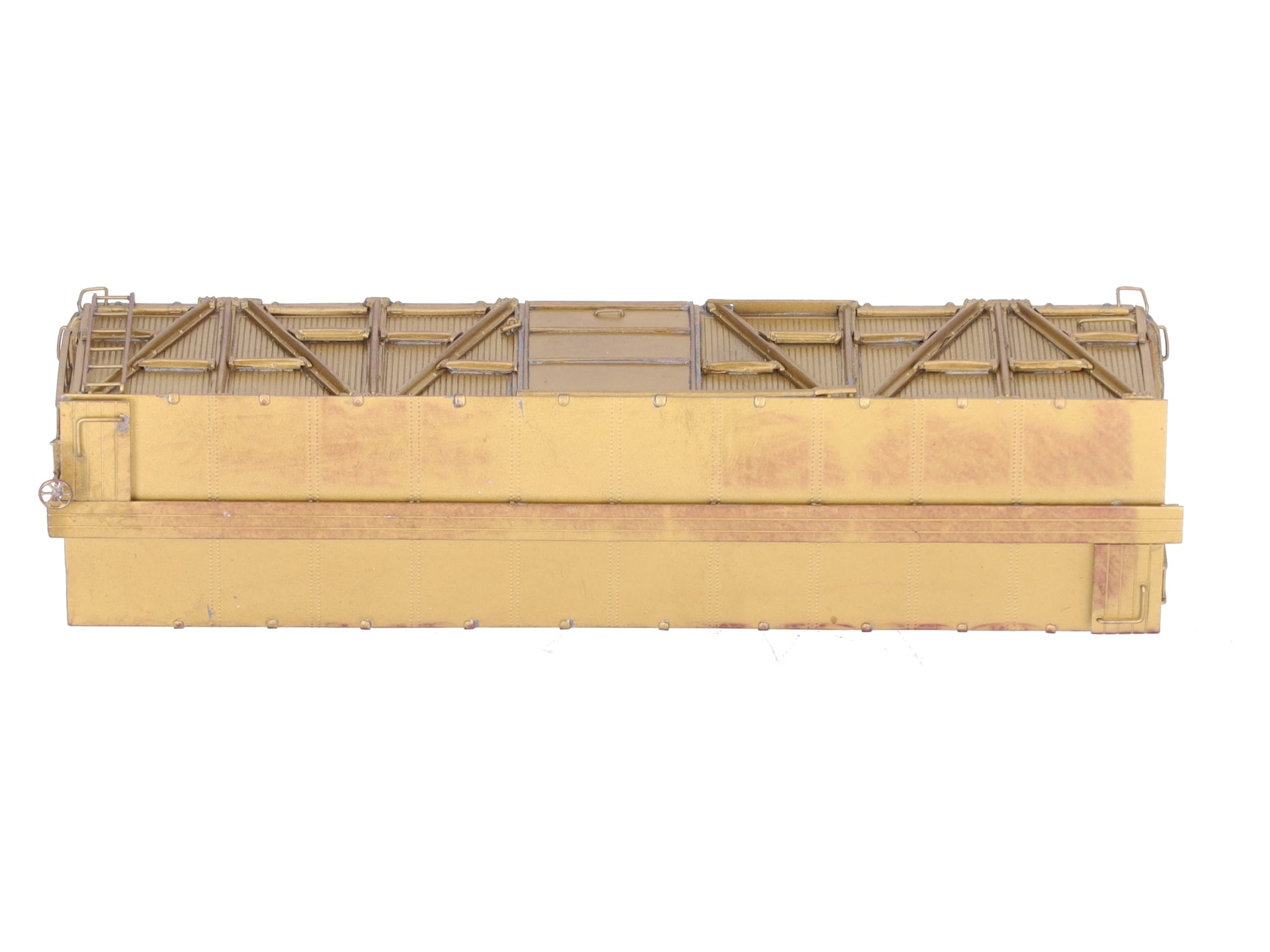 Custom NJ Brass RS-607 HO Brass PRR X-23 Woox Box Car Shell Only - unpainted/Box